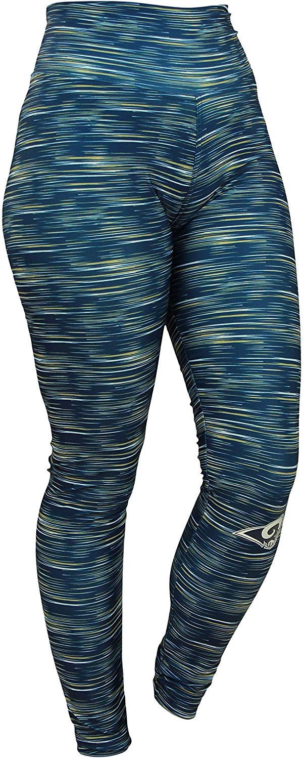 Zubaz NFL Football Women's Los Angeles Rams Space Dye Legging - Image 6