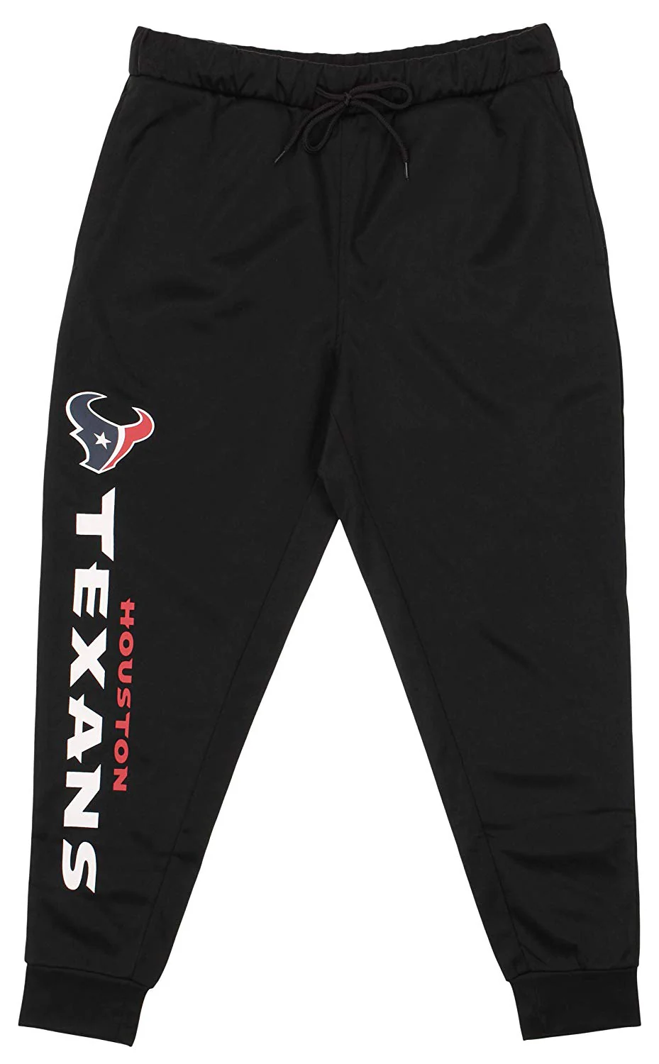 Zubaz NFL Houston Texans Men's Poly Fleece Jogger, Black - Image 5