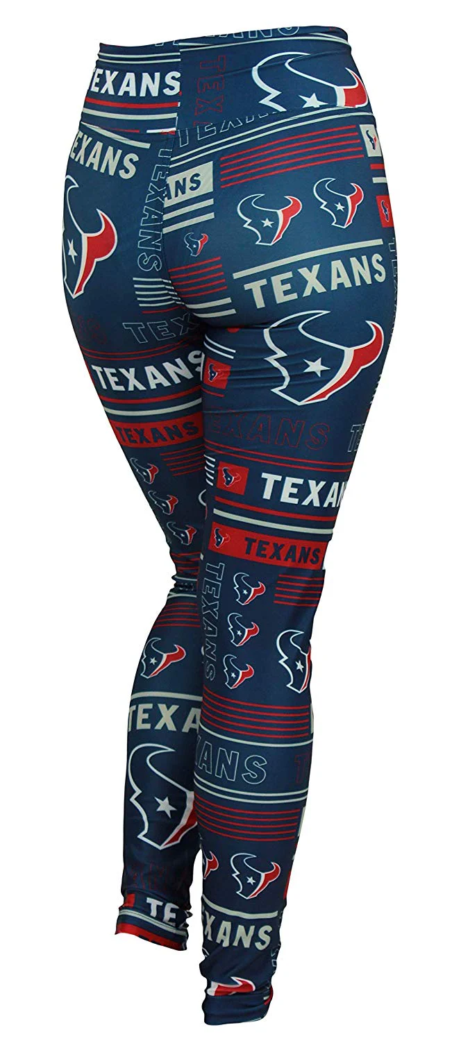 Zubaz NFL Houston Texans Women's Team Column Leggings - Image 2