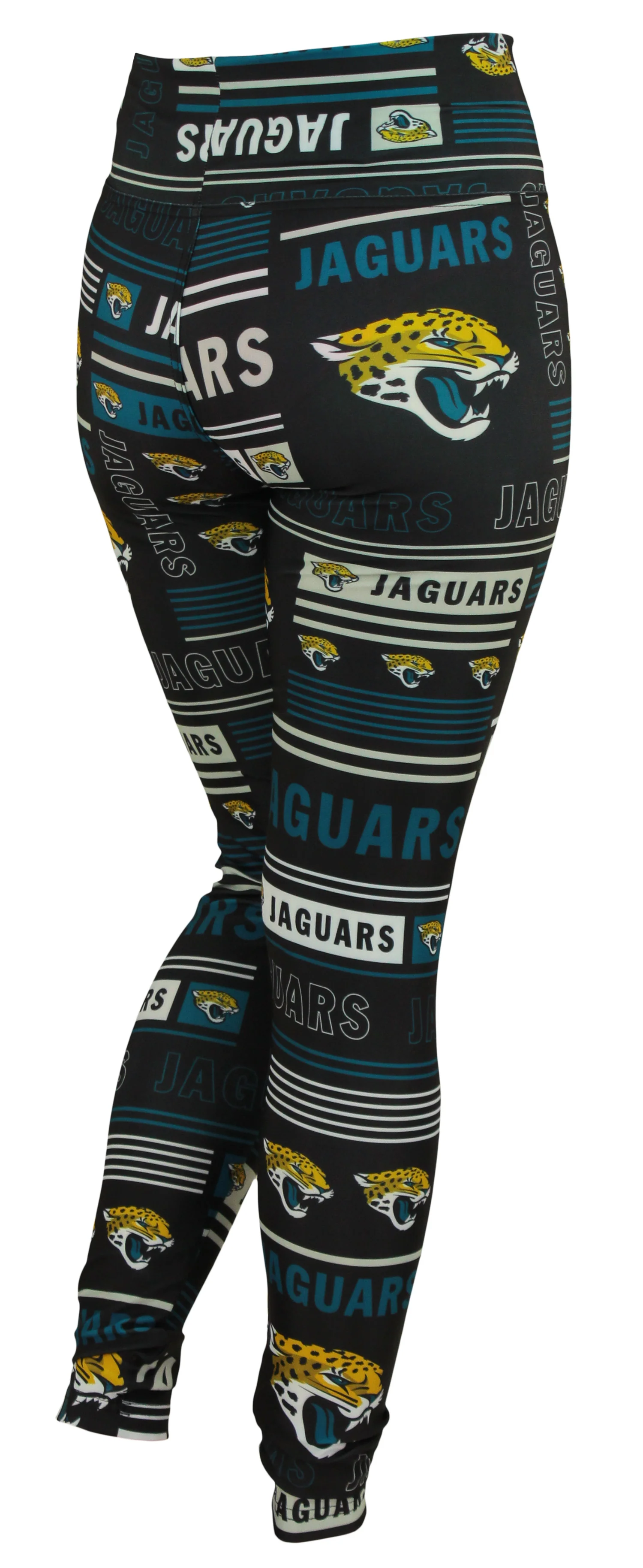 Zubaz NFL Jacksonville Jaguars Women's Team Column Leggings - Image 2
