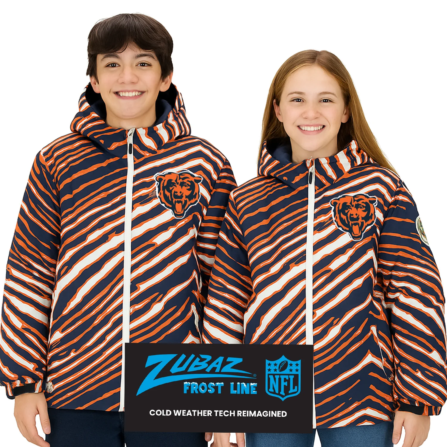 Zubaz NFL Kids Unisex Zebra Team Color Bleacher Blazer Jr Snow Jacket, Pittsburgh Steelers - Image 4