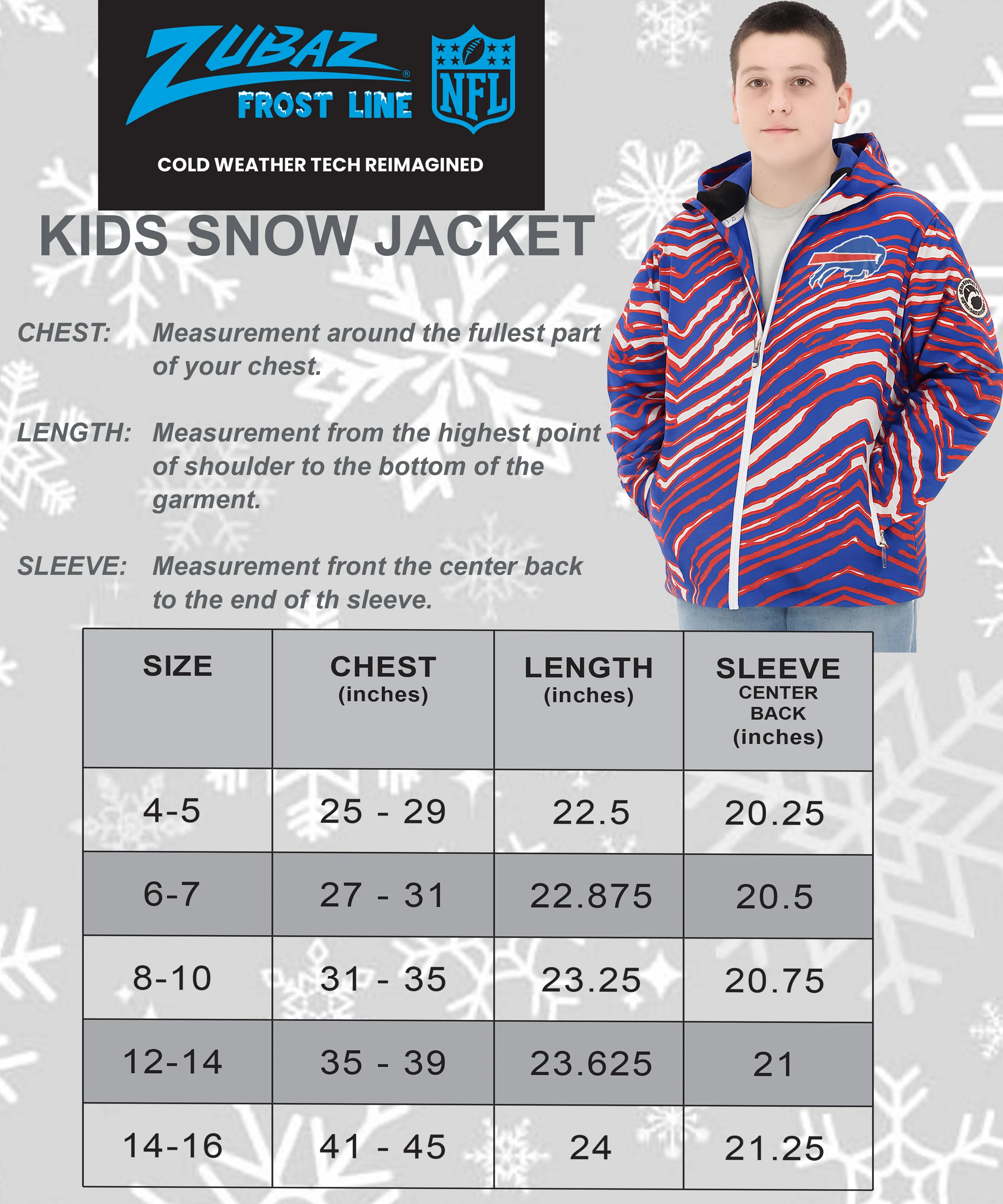 Zubaz NFL Kids Unisex Zebra Team Color Bleacher Blazer Jr Snow Jacket, Pittsburgh Steelers - Image 5
