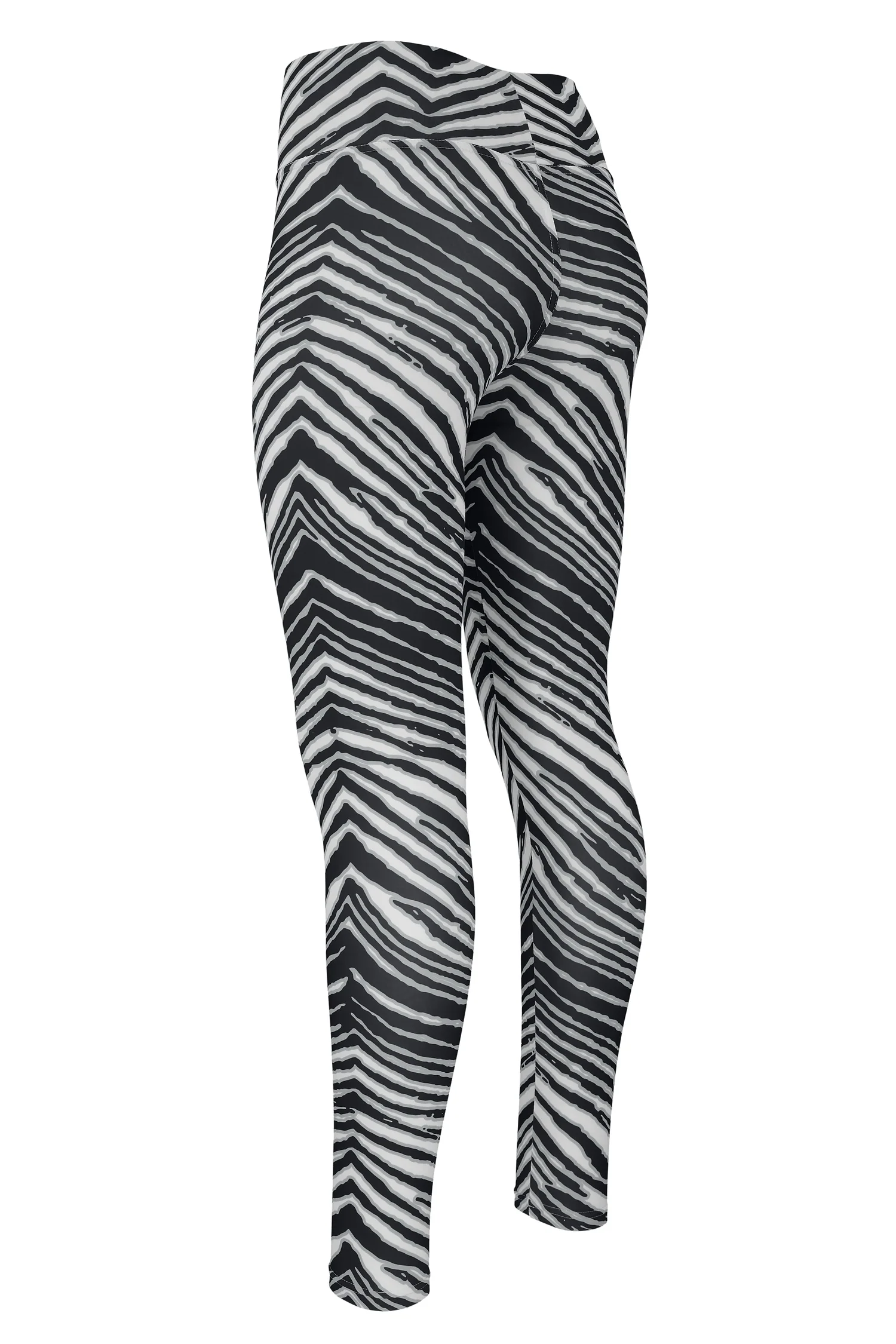 Zubaz NFL LAS VEGAS RAIDERS LADIES BASIC LEGGING-ZEBRA - Image 2