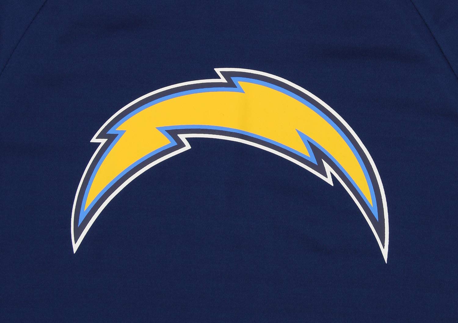 Zubaz NFL Los Angeles Chargers Men's Lightweight Performance French Terry Hoodie - Image 2