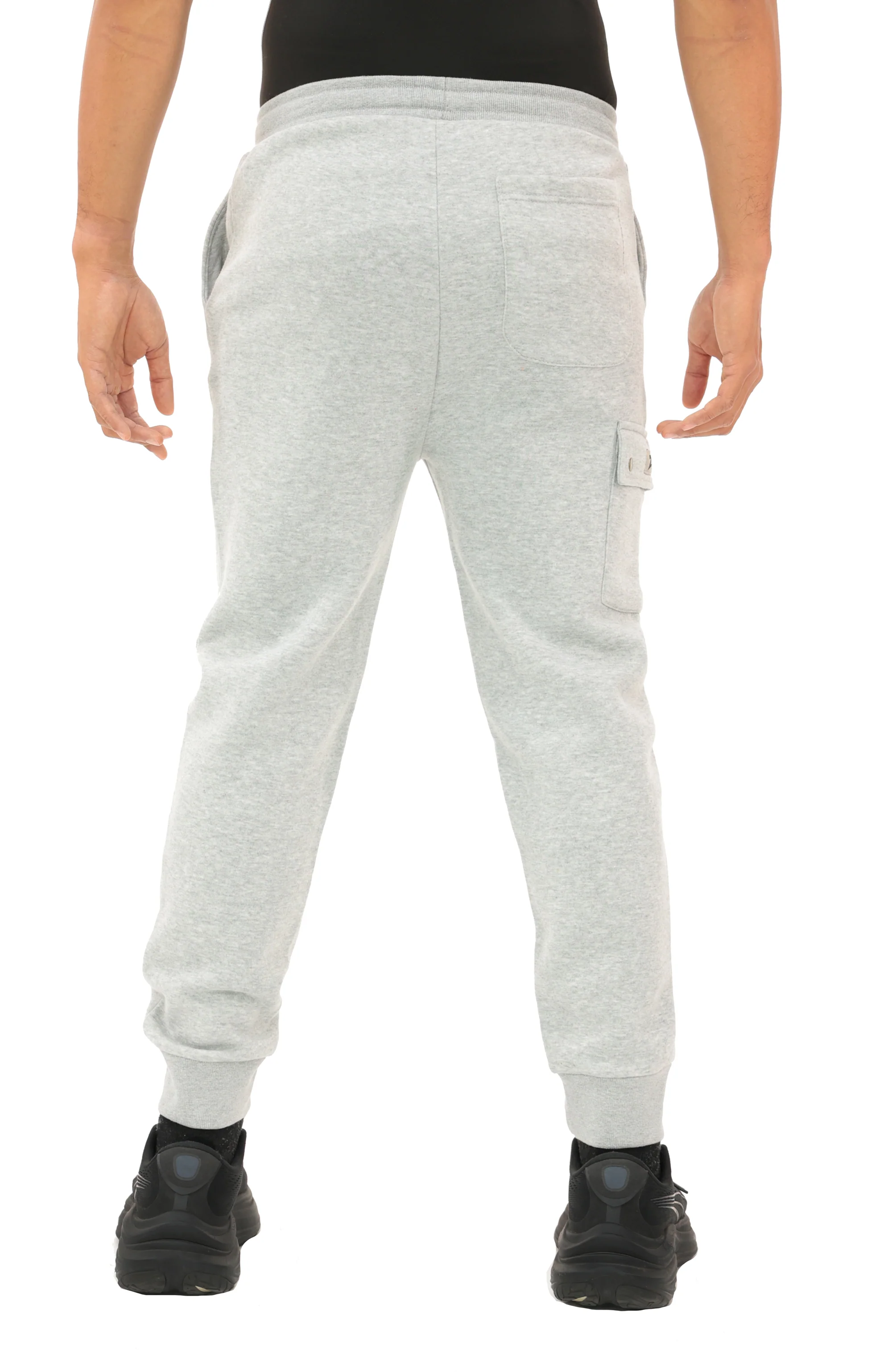 Zubaz NFL  MEN Cargo Joggers - Gray, CINCINNATI BENGALS - Image 4