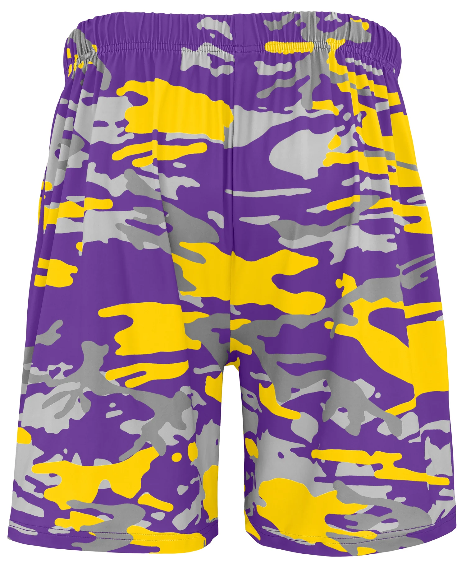Zubaz NFL Men's 7in Alternate Camo Established Block Text Shorts, Minnesota Vikings - Image 3