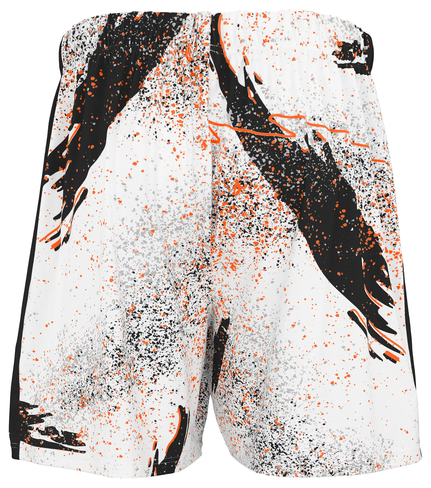 Zubaz NFL Men's 7in Confetti Overtime Block Text Shorts, Cincinnati Bengals - Image 3