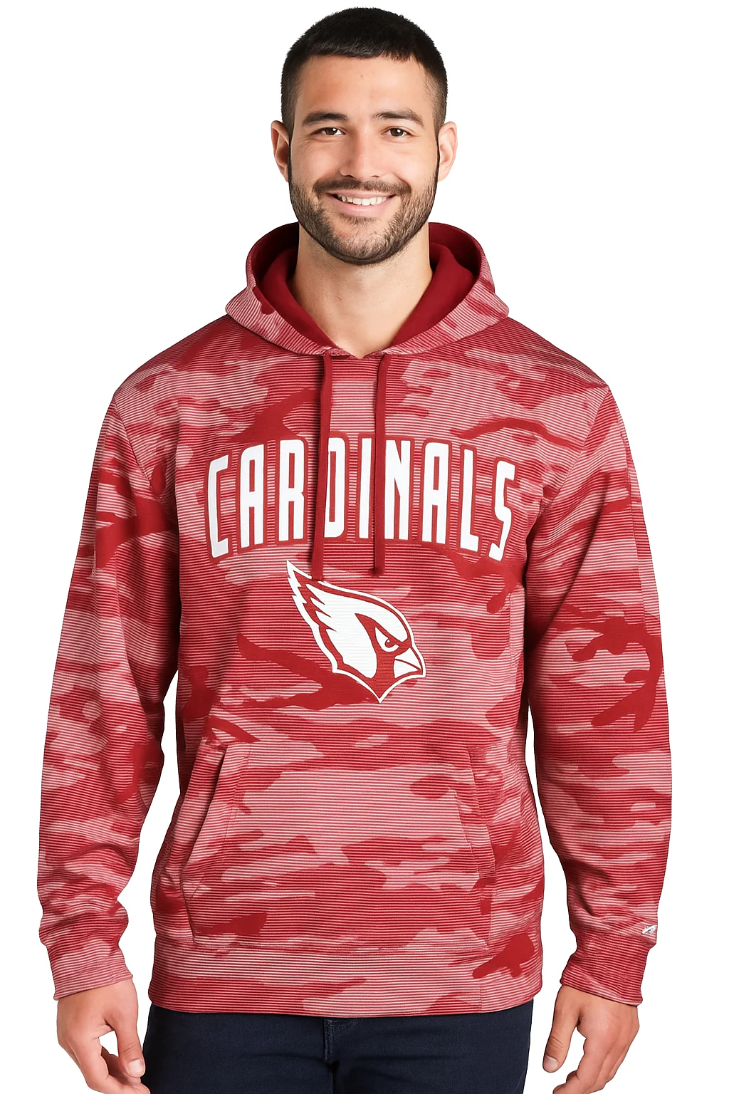 Zubaz NFL Men's Arch All Over Camo Hoodie, ARIZONA CARDINALS - Image 33