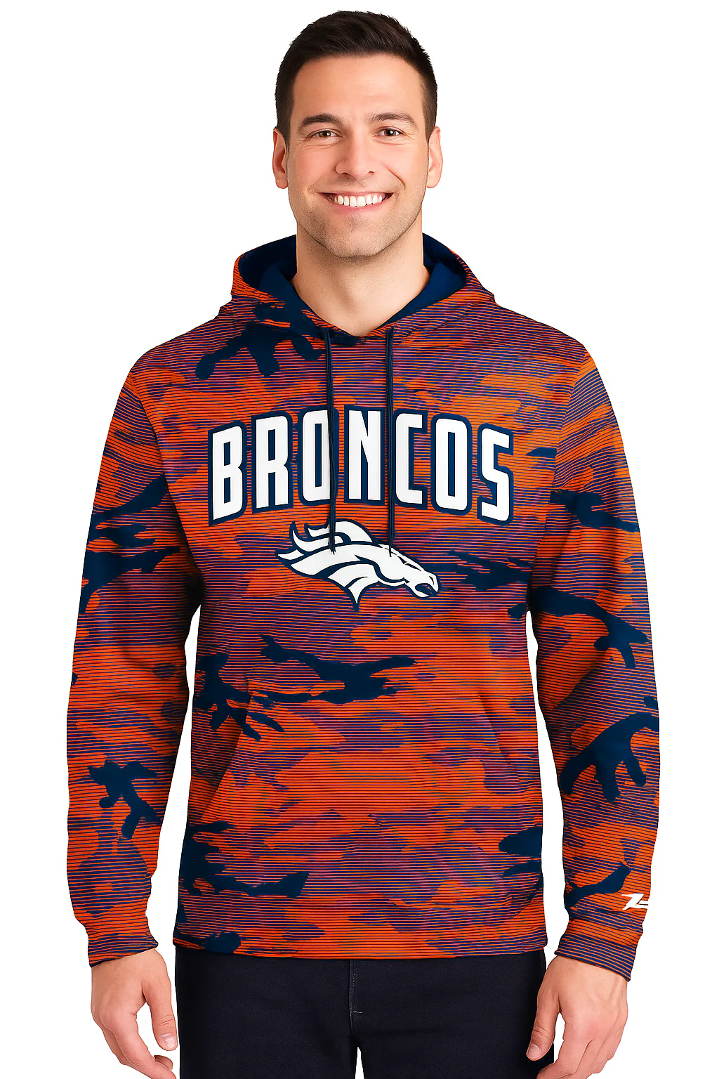 Zubaz NFL Men's Arch All Over Camo Hoodie, DENVER BRONCOS - Image 23