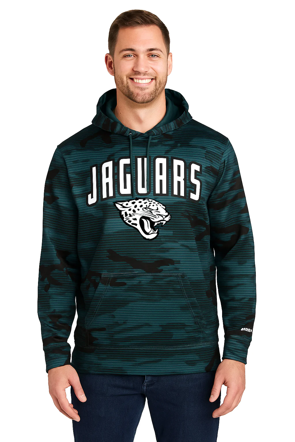 Zubaz NFL Men's Arch All Over Camo Hoodie, JACKSONVILLE JAGUARS - Image 27
