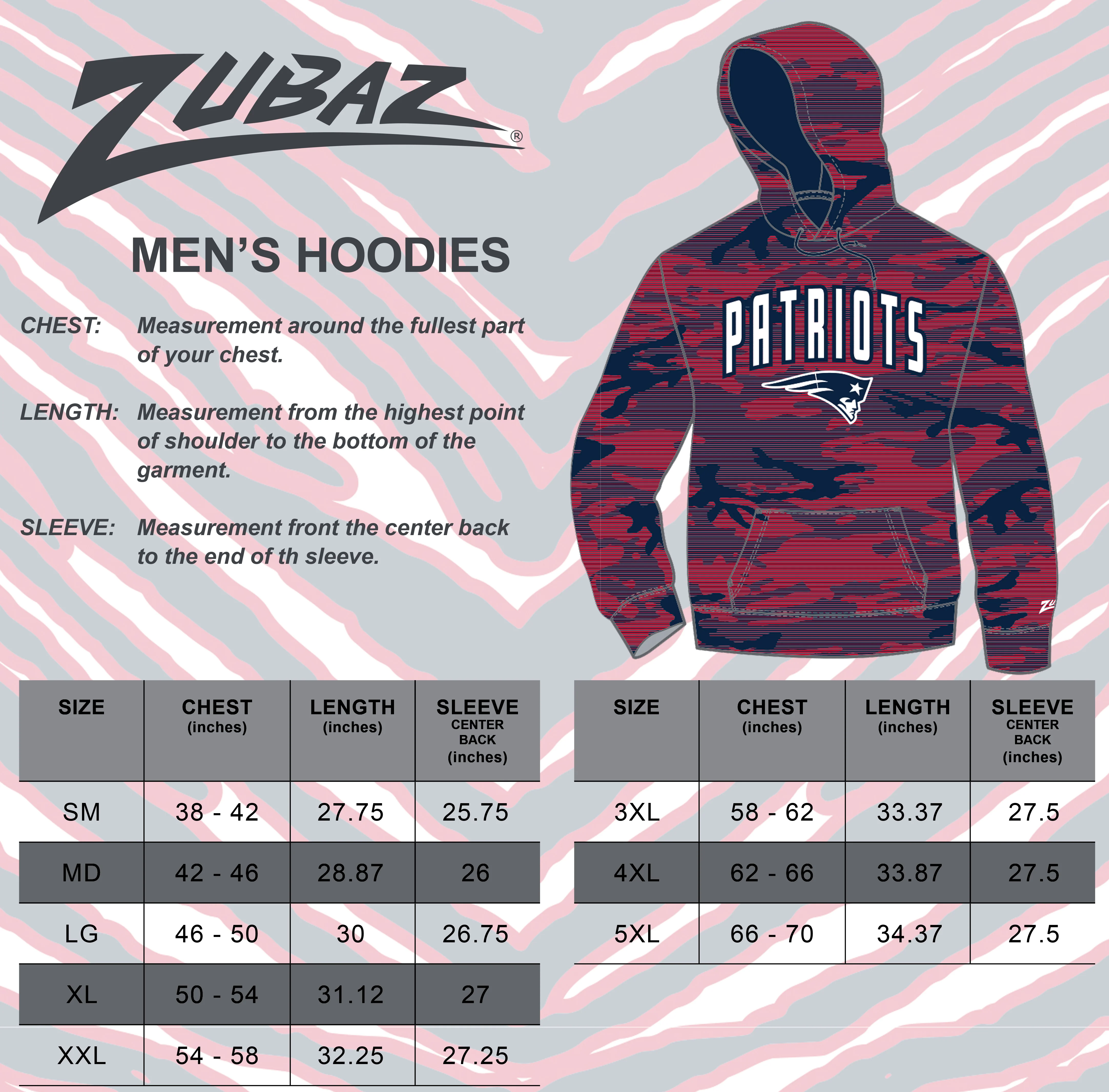 Zubaz NFL Men's Arch All Over Camo Hoodie, NEW YORK JETS - Image 4