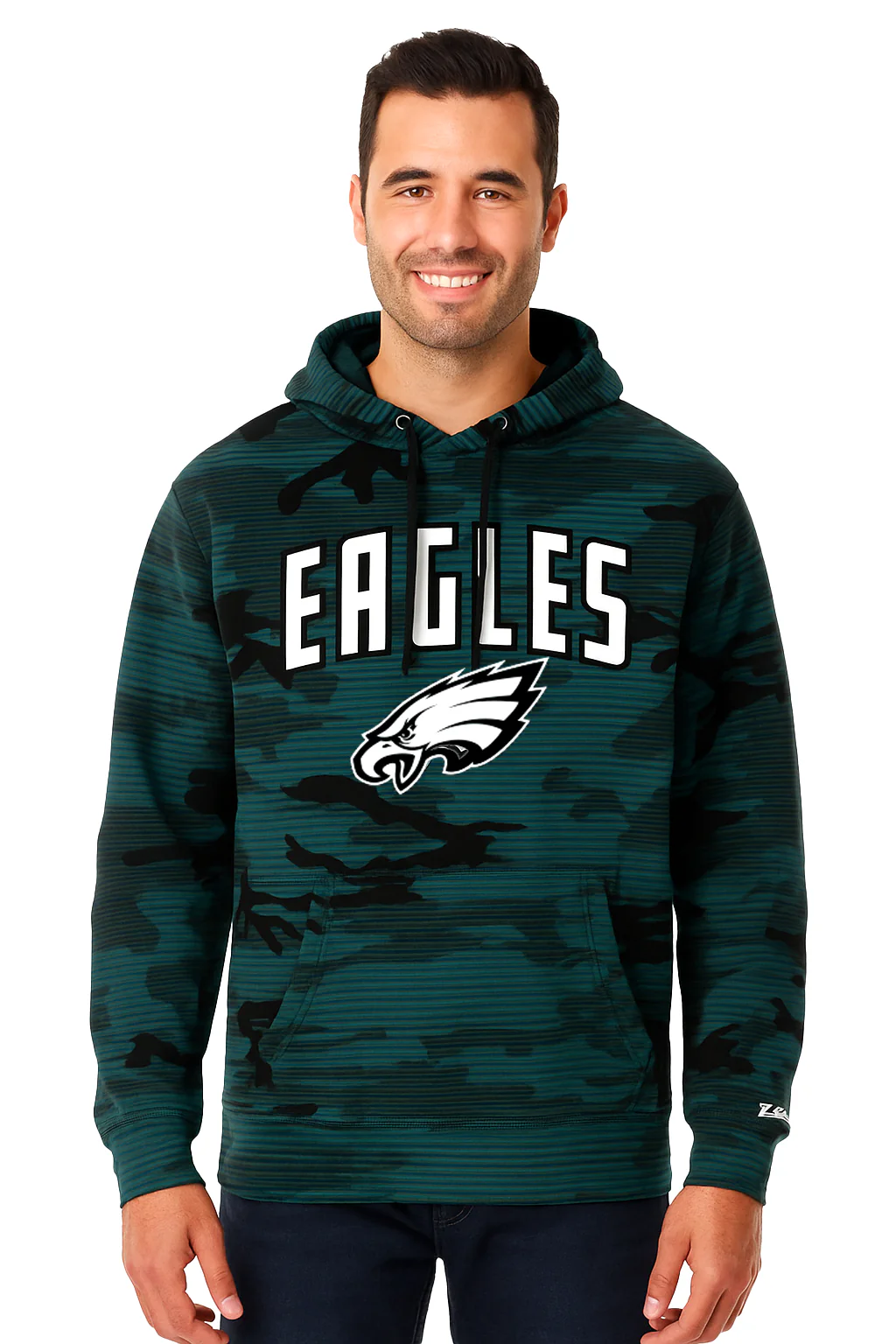 Zubaz NFL   Men's Arch All Over Camo Hoodie, PHILADELPHIA EAGLES - Image 23