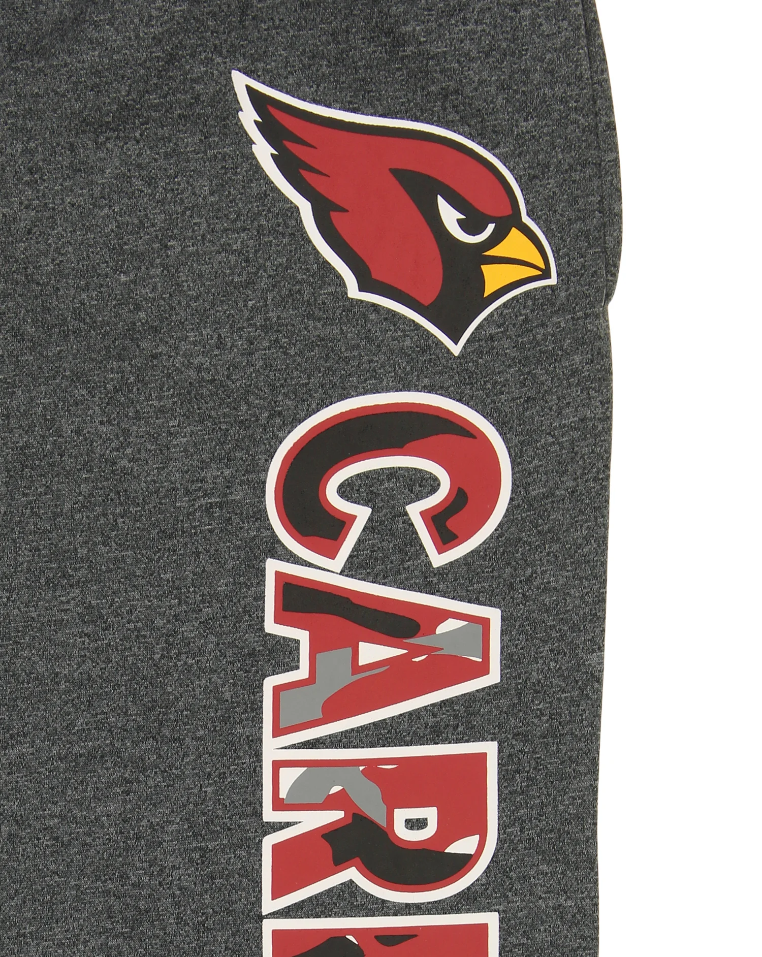 Zubaz NFL Men's Arizona Cardinals Poly Fleece Dark Heather Gray Sweatpants - Image 3