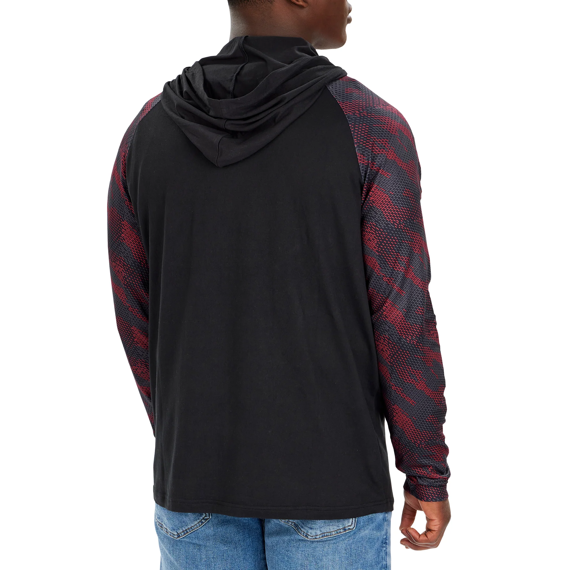 Zubaz NFL Men's Atlanta Falcons Viper Print Pullover Hooded Sweatshirt - Image 2