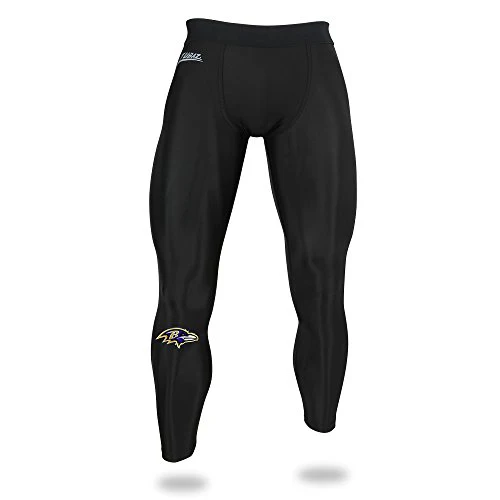 Zubaz NFL Men's Baltimore Ravens Active Performance Compression Leggings - Image 5