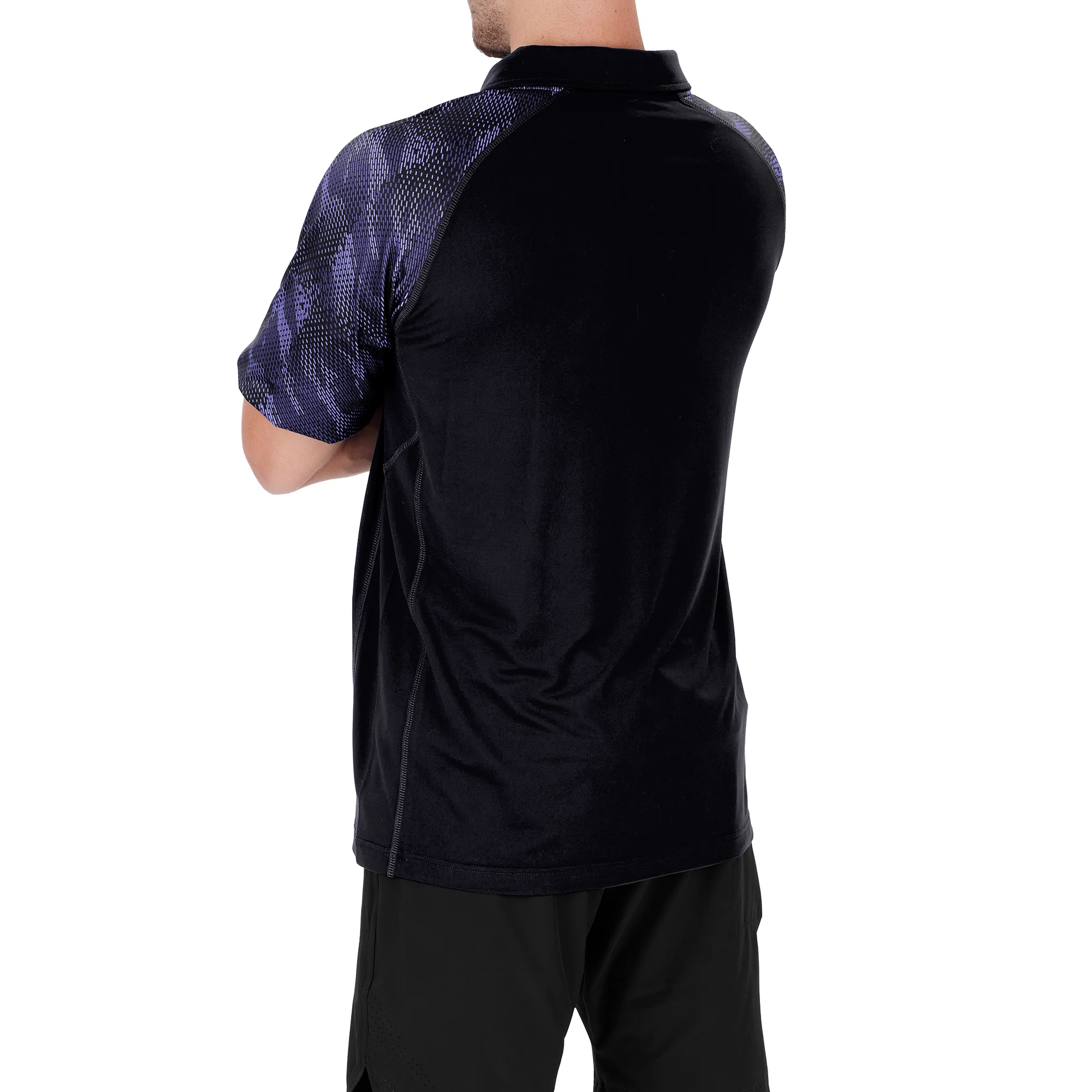 Zubaz NFL Men's Baltimore Ravens Elevated Field Polo With Viper Print Accent - Image 2