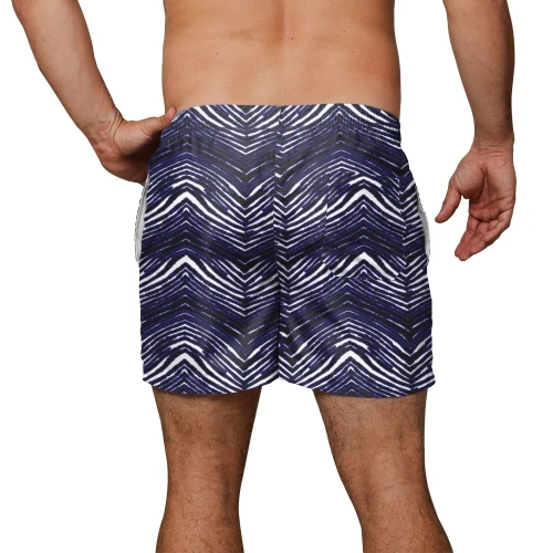 Zubaz NFL Men's Baltimore Ravens Exclusive 5.5 Inch Swim Trunk - Image 2