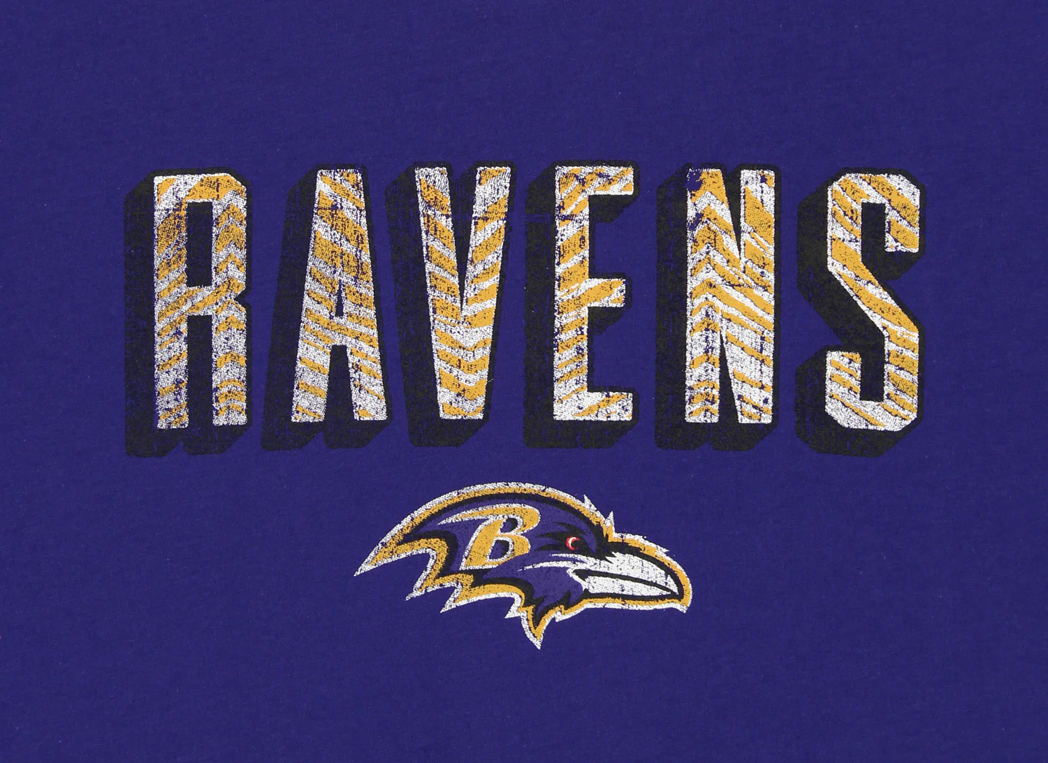 Zubaz NFL Men's Baltimore Ravens Short Sleeve Zeb Graphic T-Shirt - Image 2