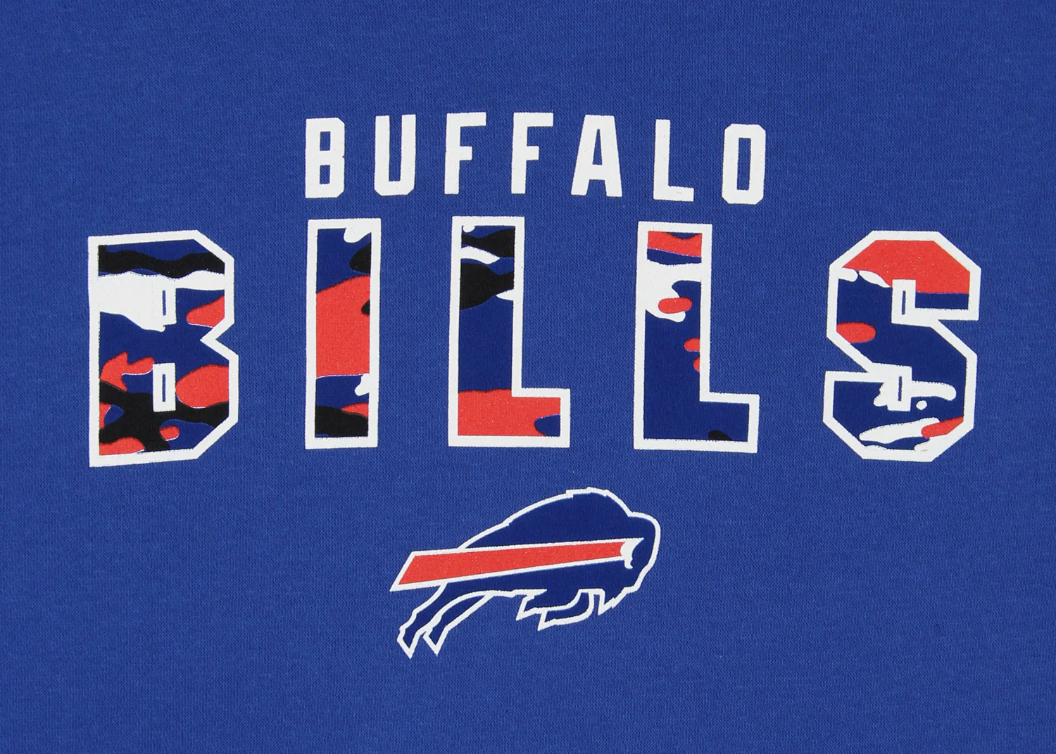 Zubaz NFL Men's Buffalo Bills Camo Block Logo Hoodie - Image 2
