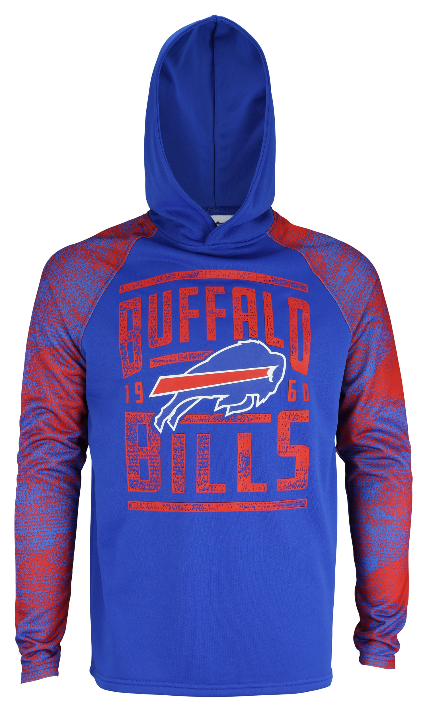 Zubaz NFL Men's Buffalo Bills Light Weight Pullover Hoodie with Static Sleeves - Image 3