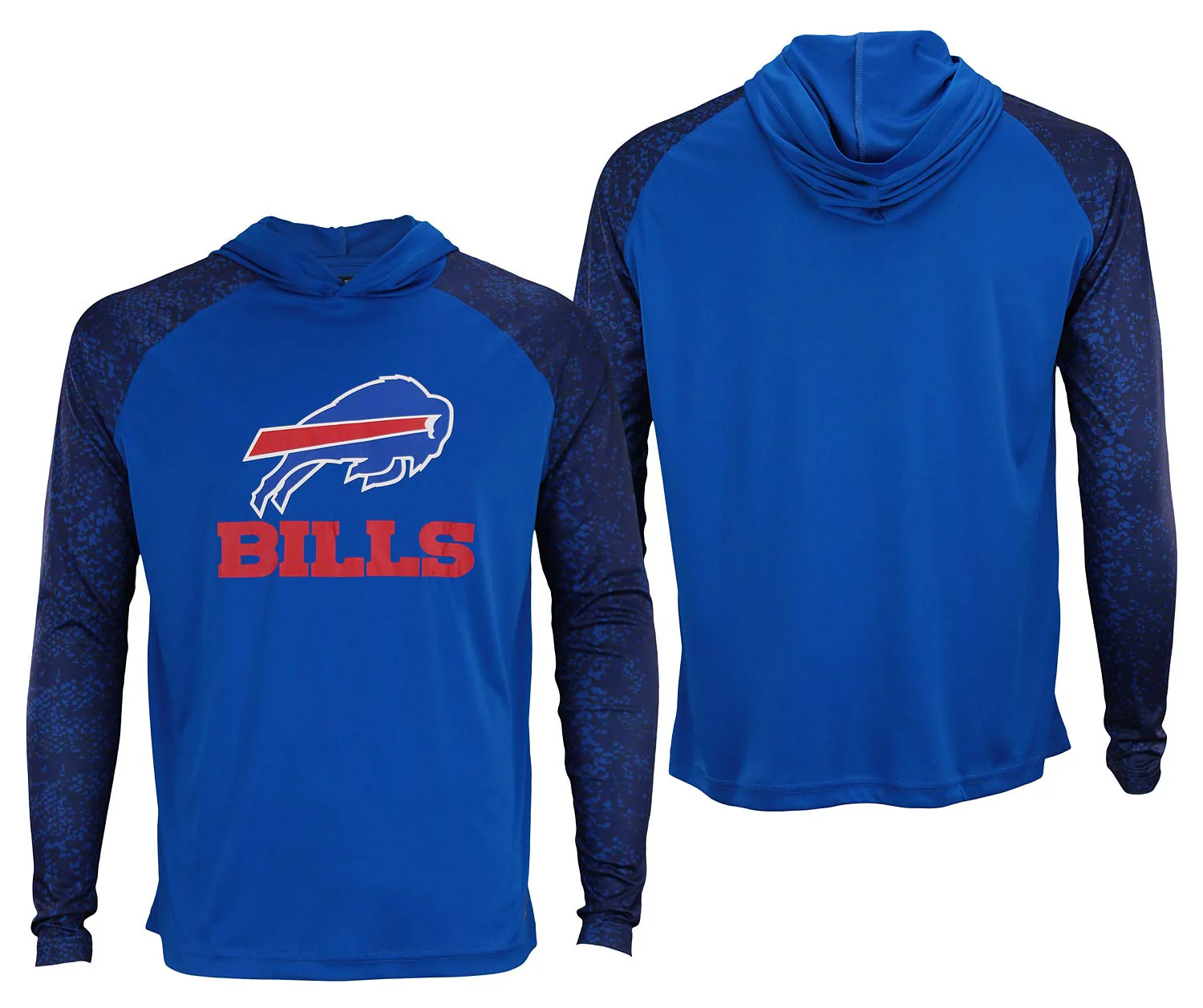 Zubaz NFL Men's Buffalo Bills Tonal Post Light Weight Hoodie