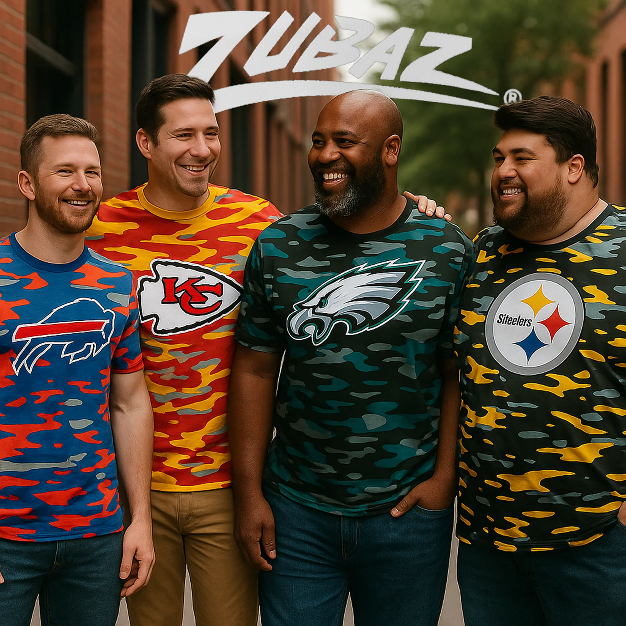 Zubaz NFL Men's Camo Alternate Color Short Sleeve T-Shirt, New York Giants - Image 6