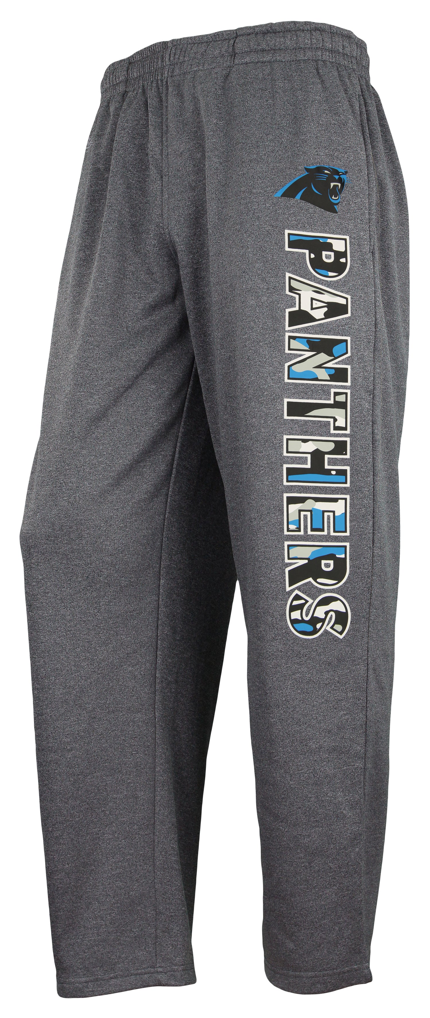 Zubaz NFL Men's Carolina Panthers Poly Fleece Dark Heather Gray Sweatpants - Image 7