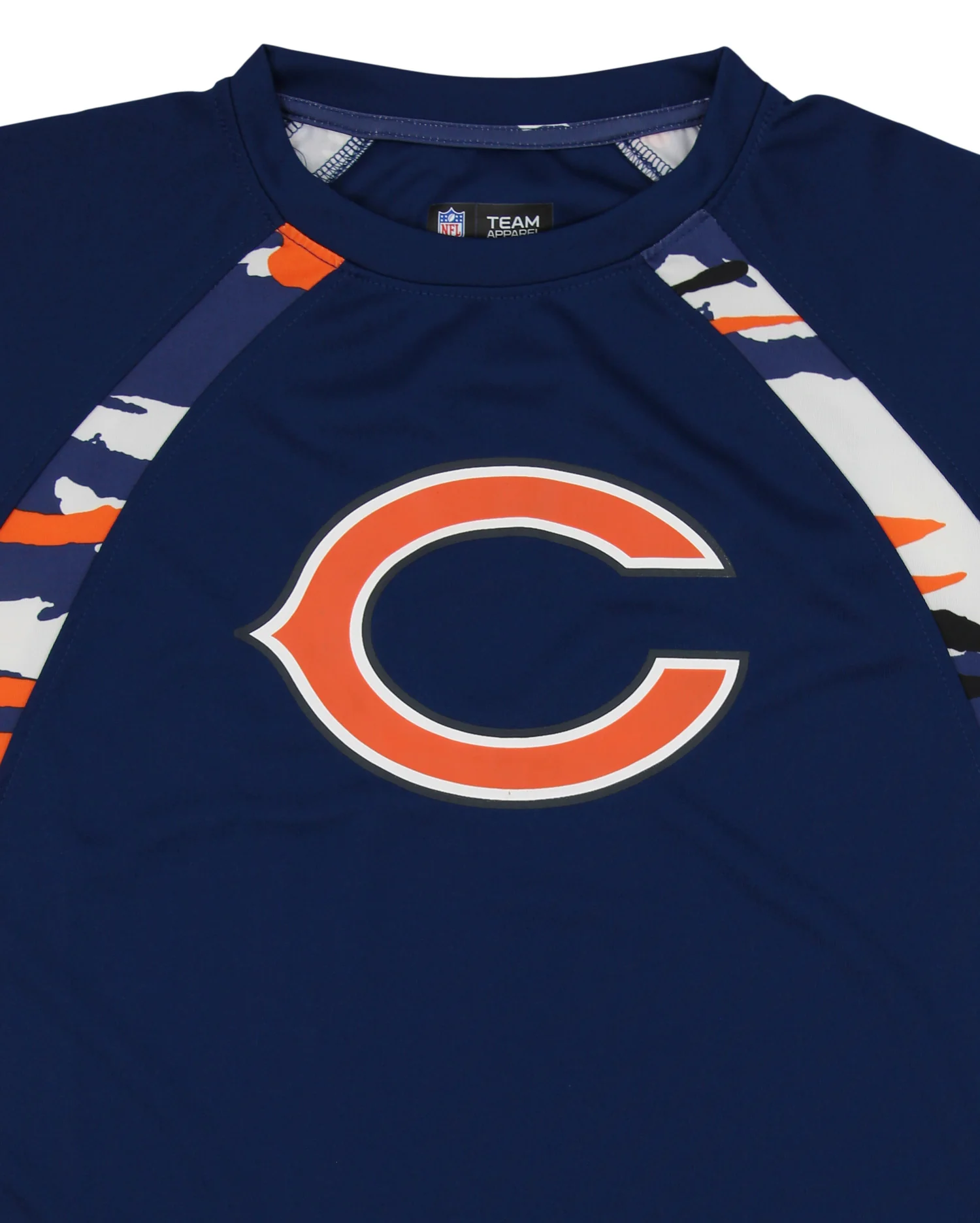 Zubaz NFL Men's Chicago Bears Camo Solid T-Shirt - Image 2