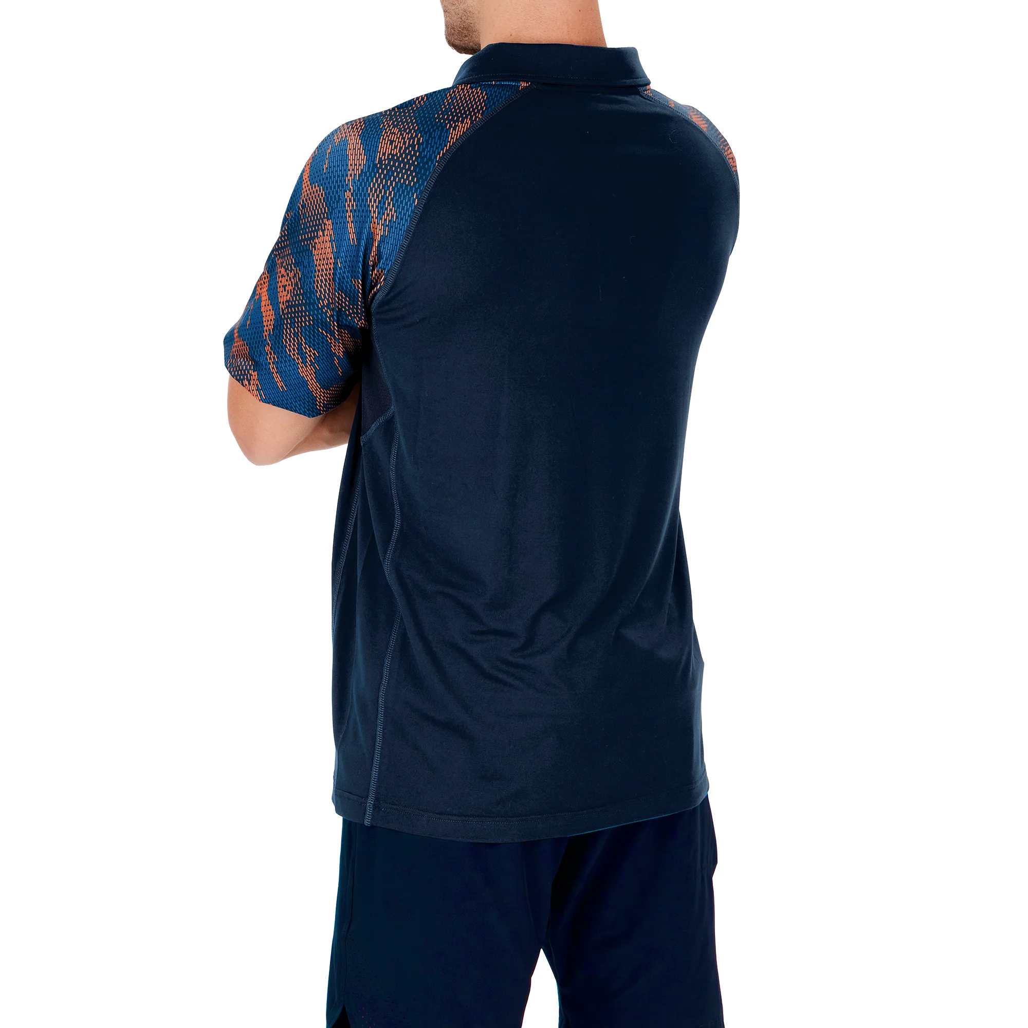 Zubaz NFL Men's Chicago Bears Elevated Field Polo W/ Viper Print Accent - Image 2