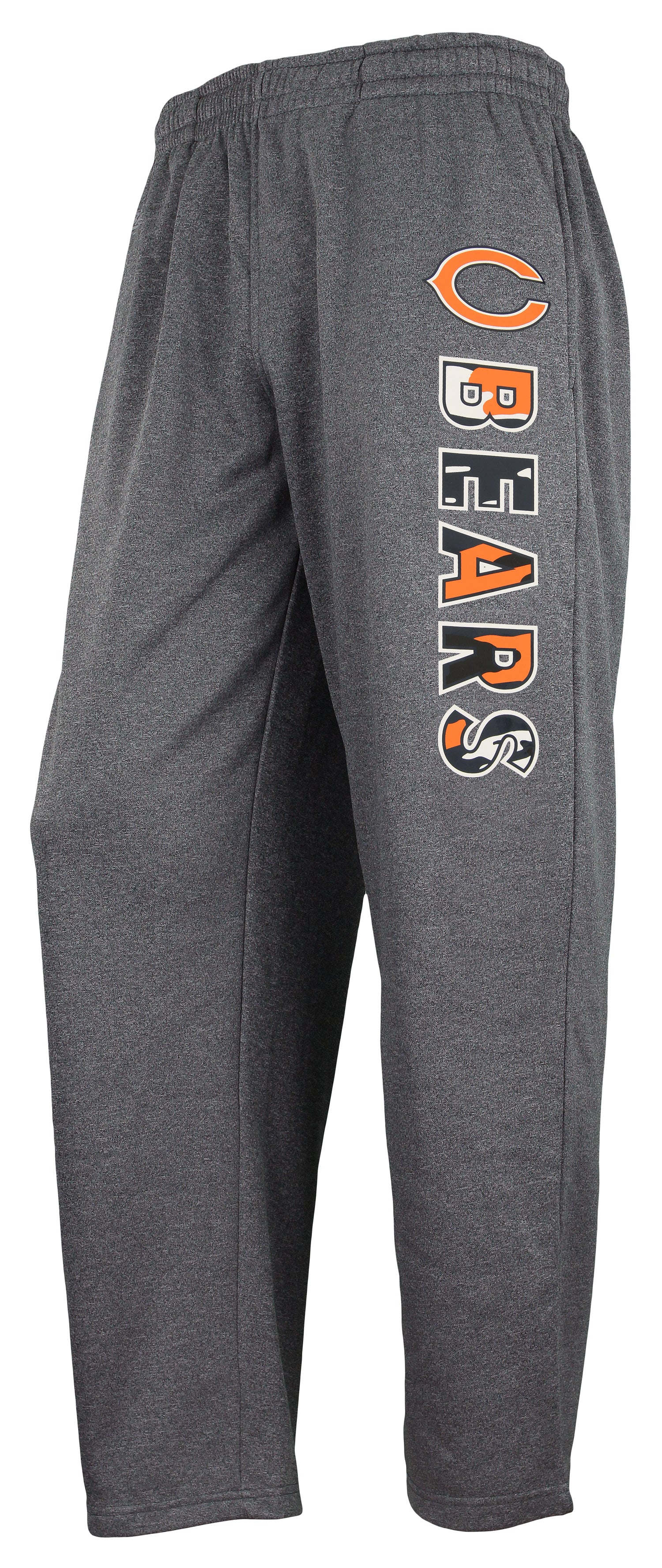 Zubaz NFL Men's Chicago Bears Poly Fleece Dark Heather Gray Sweatpants - Image 10