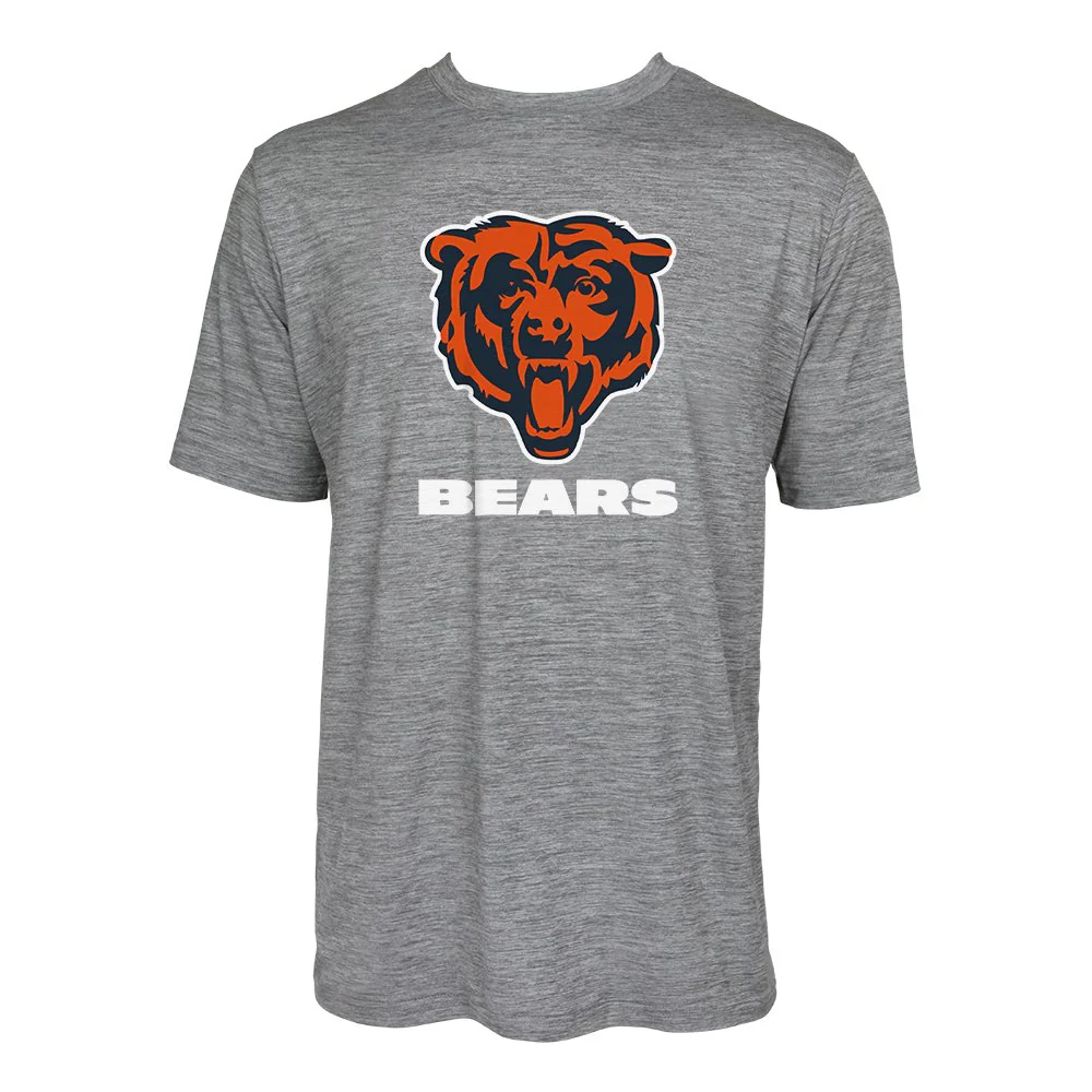 Zubaz NFL Men's Chicago Bears Team Name and Logo Wordmark Tee