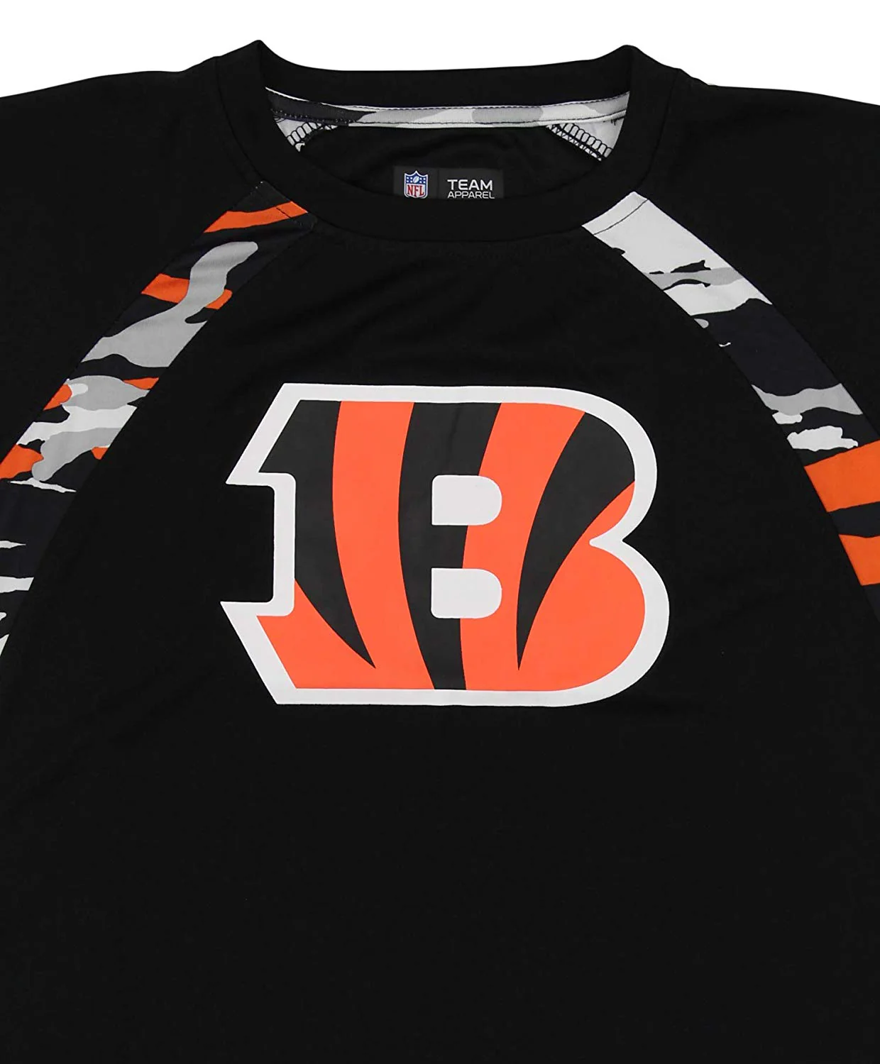 Zubaz NFL Men's Cincinnati Bengals Camo Solid T-Shirt - Image 2