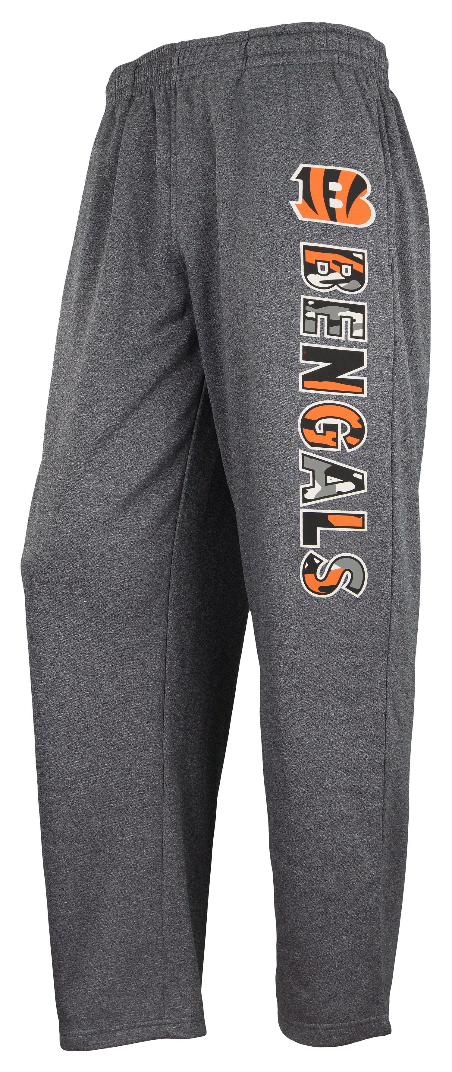 Zubaz NFL Men's Cincinnati Bengals Poly Fleece Dark Heather Gray Sweatpants - Image 6