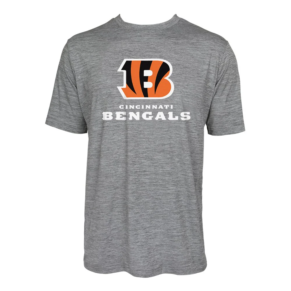 Zubaz NFL Men's Cincinnati Bengals Team Name and Logo Wordmark Tee - Image 3