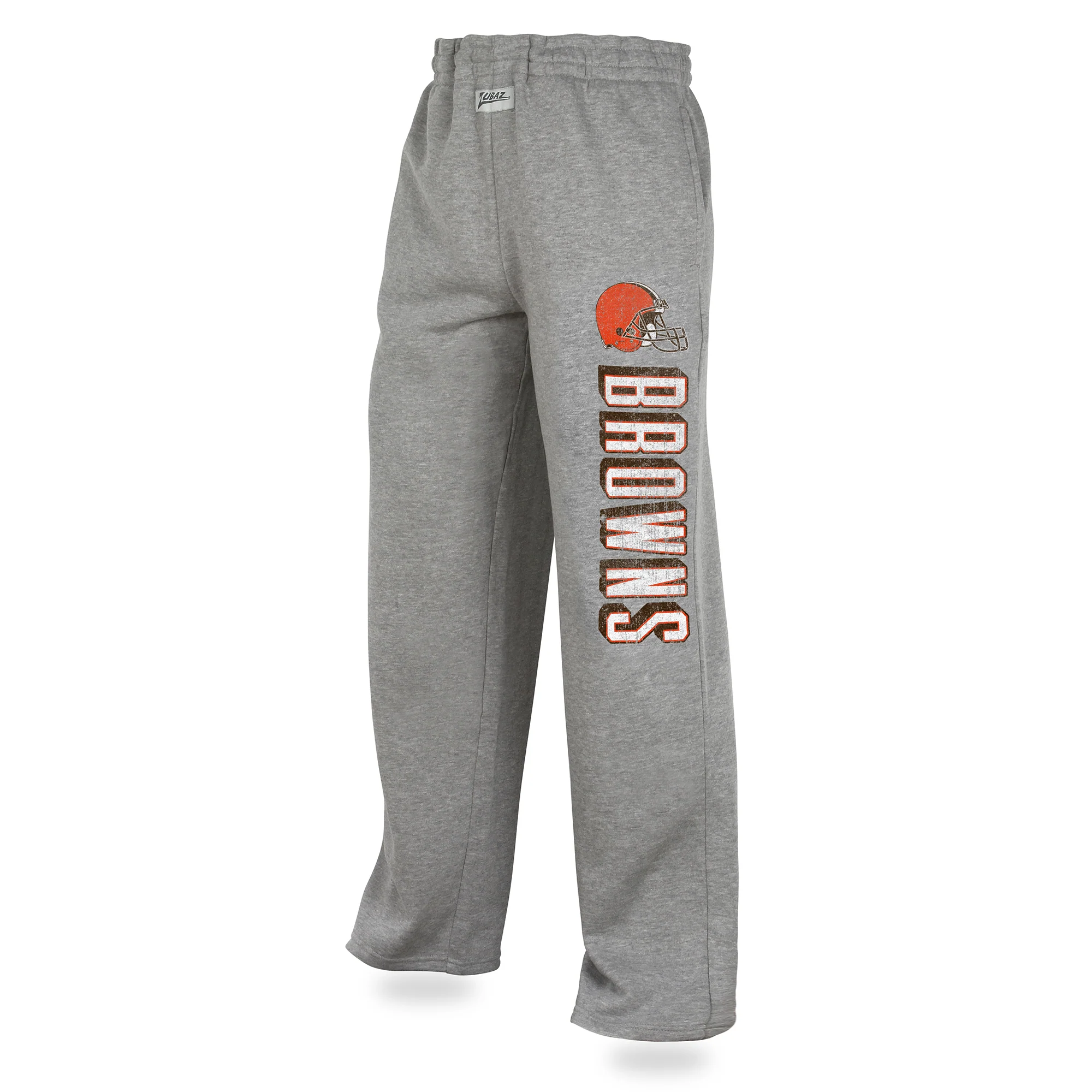 Zubaz NFL Men's Cleveland Browns Sweatpants, Heather Gray - Image 3