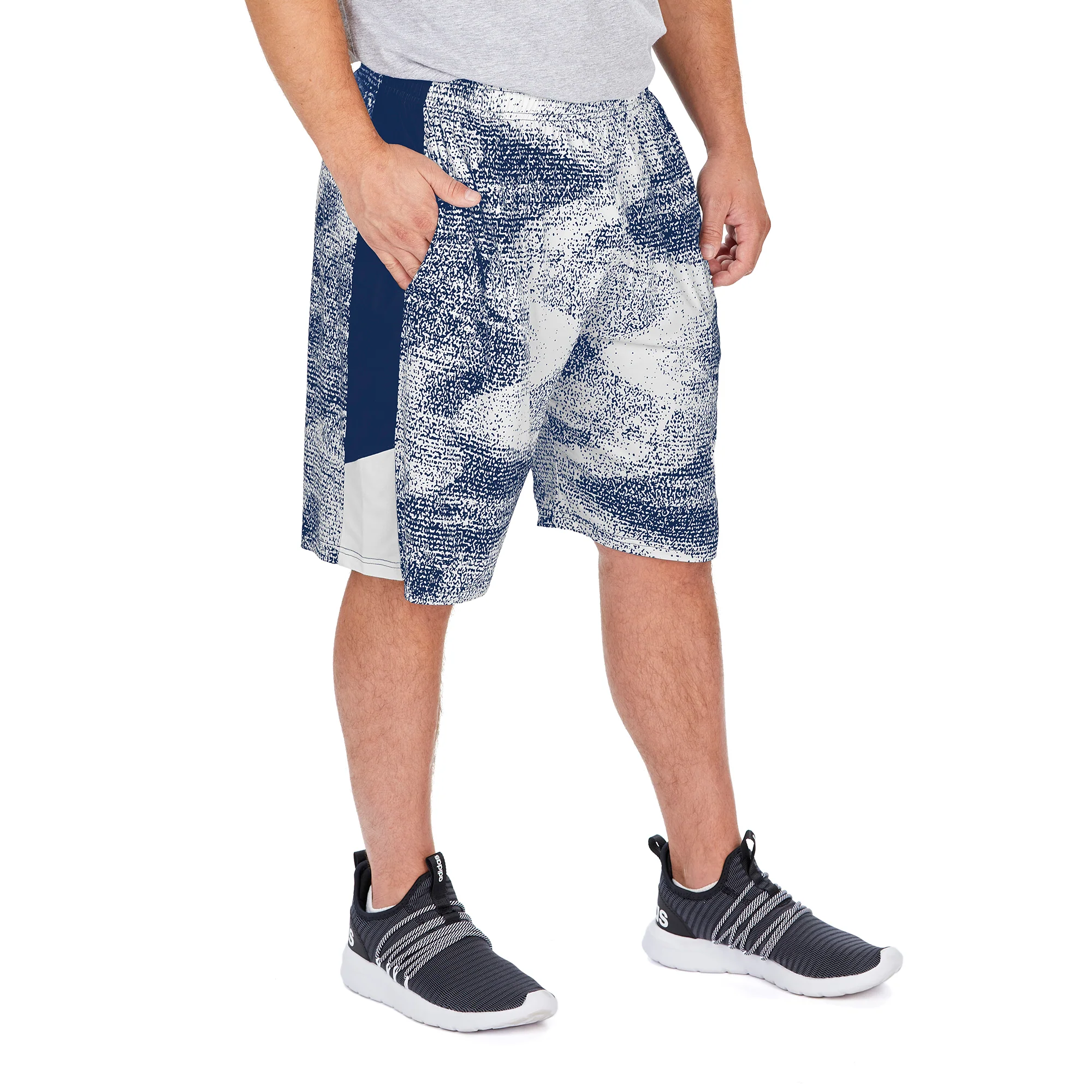 Zubaz NFL Men's Dallas Cowboys Static Short With Side Panels - Image 2