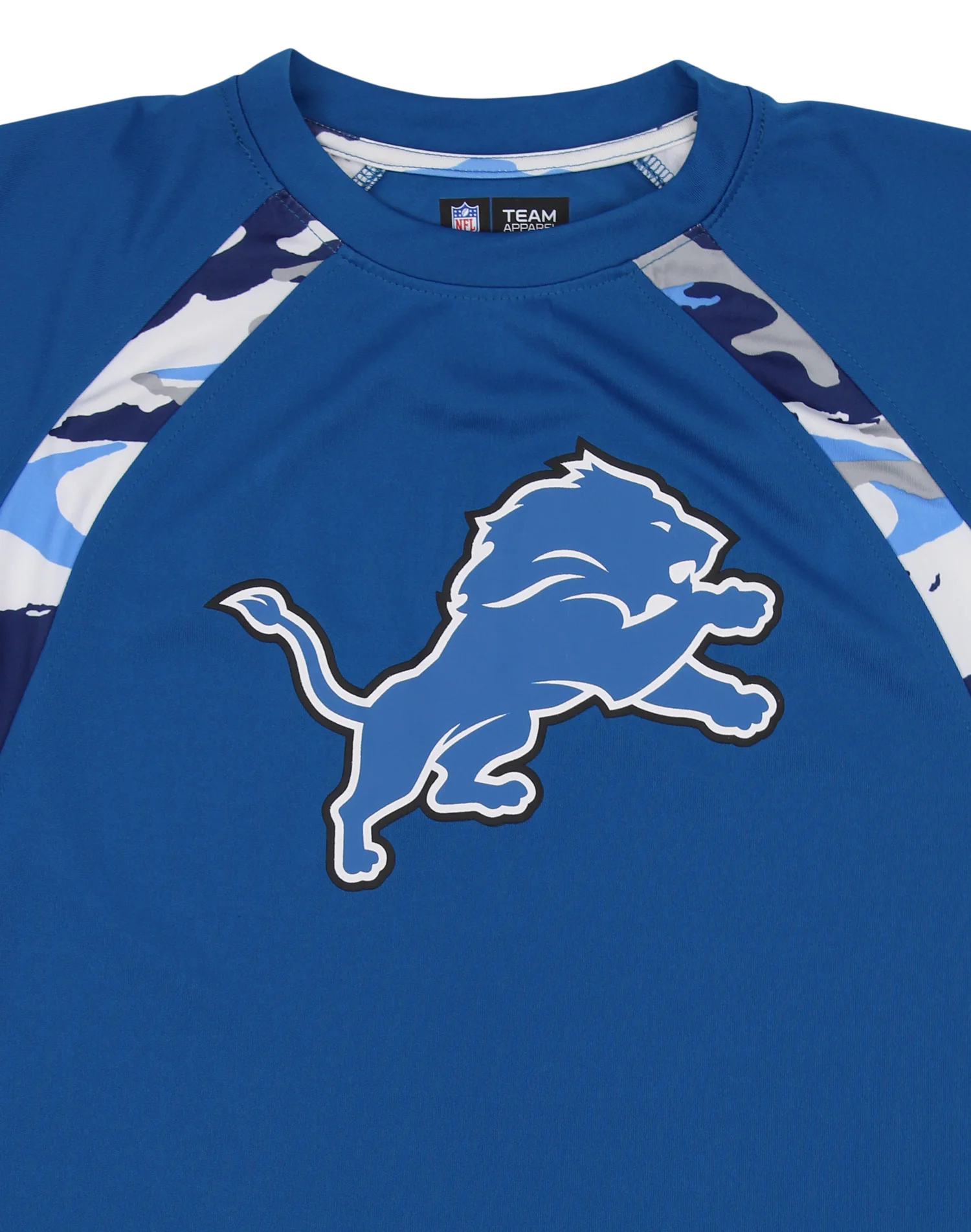 Zubaz NFL Men's Detroit Lions Camo Solid T-Shirt - Image 2