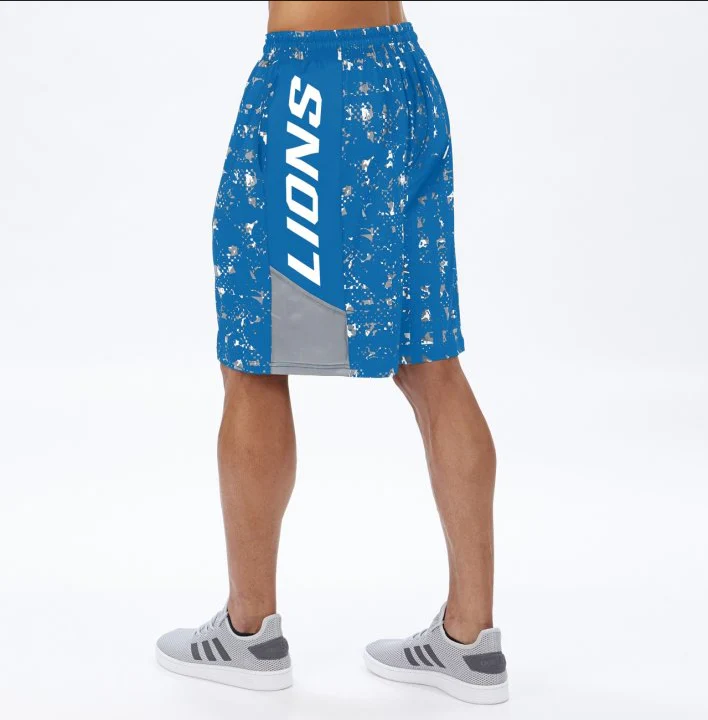 Zubaz NFL Men's Detroit Lions Color Grid Shorts - Image 2
