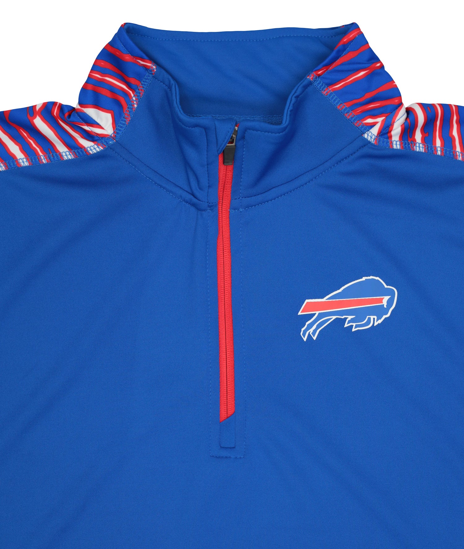 Zubaz NFL Men's Elevated 1/4 Zip Camo Sweatshirt, Buffalo Bills - Image 3