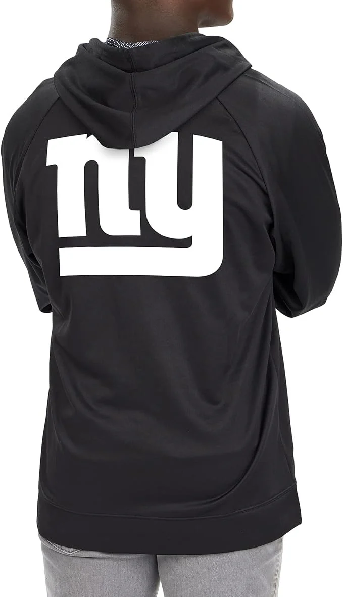 Zubaz NFL Men's Established Viper Hood Liner Full Zip Raglan Hoodie, NEW YORK GIANTS - Image 3