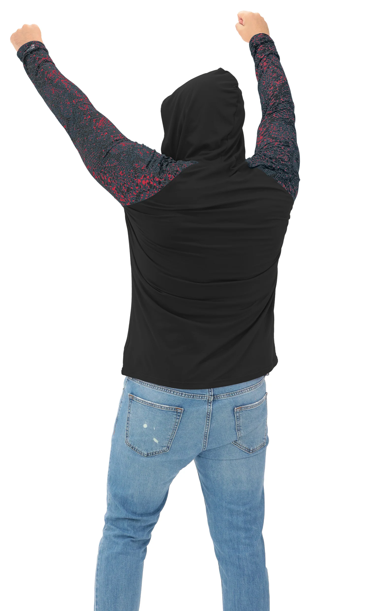 Zubaz NFL Men's Formation Post Sleeves Lightweight Hoodie, ATLANTA FALCONS - Image 13