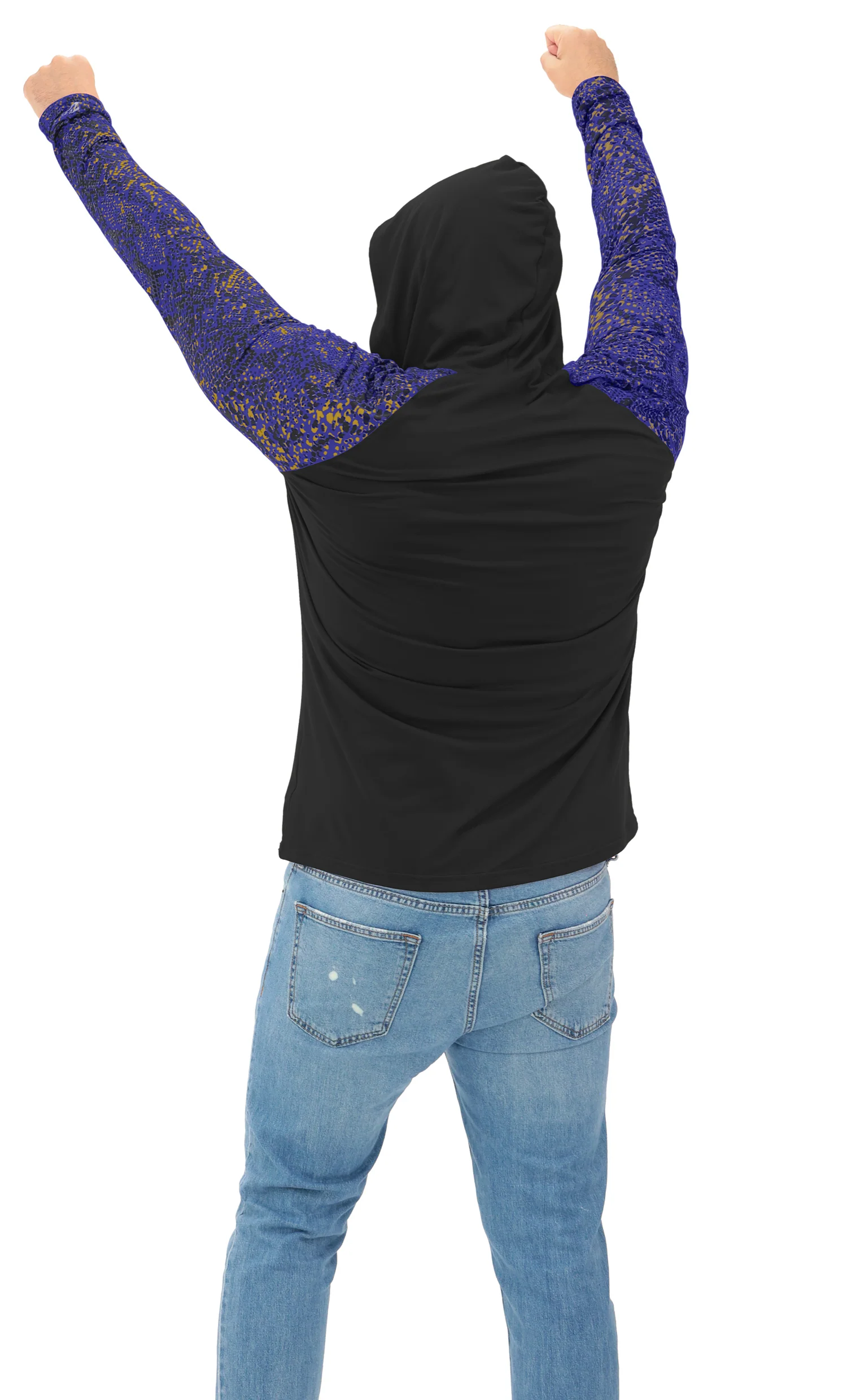 Zubaz NFL Men's Formation Post Sleeves Lightweight Hoodie, BALTIMORE RAVENS - Image 19