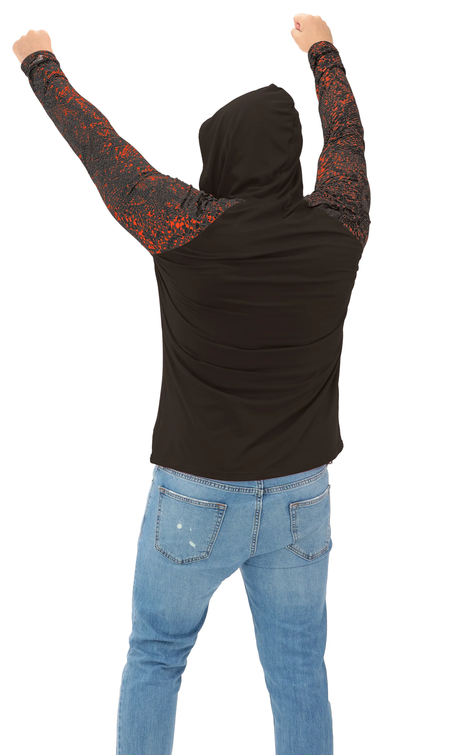 Zubaz NFL Men's Formation Post Sleeves Lightweight Hoodie, CLEVELAND BROWNS - Image 22
