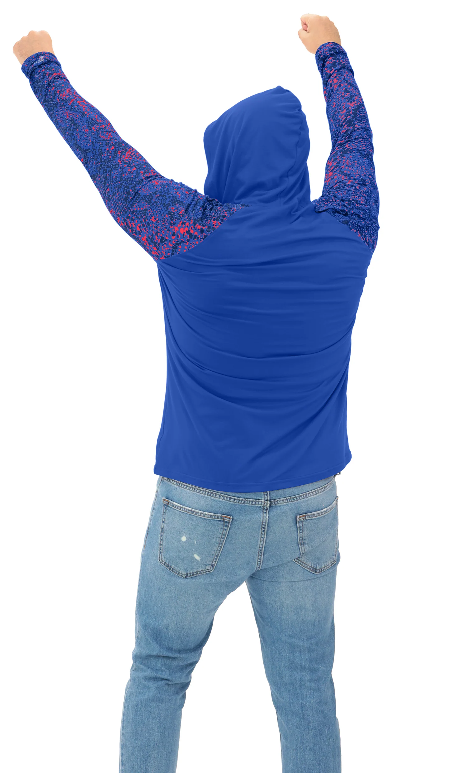 Zubaz NFL Men's Formation Post Sleeves Lightweight Hoodie, NEW YORK GIANTS - Image 21
