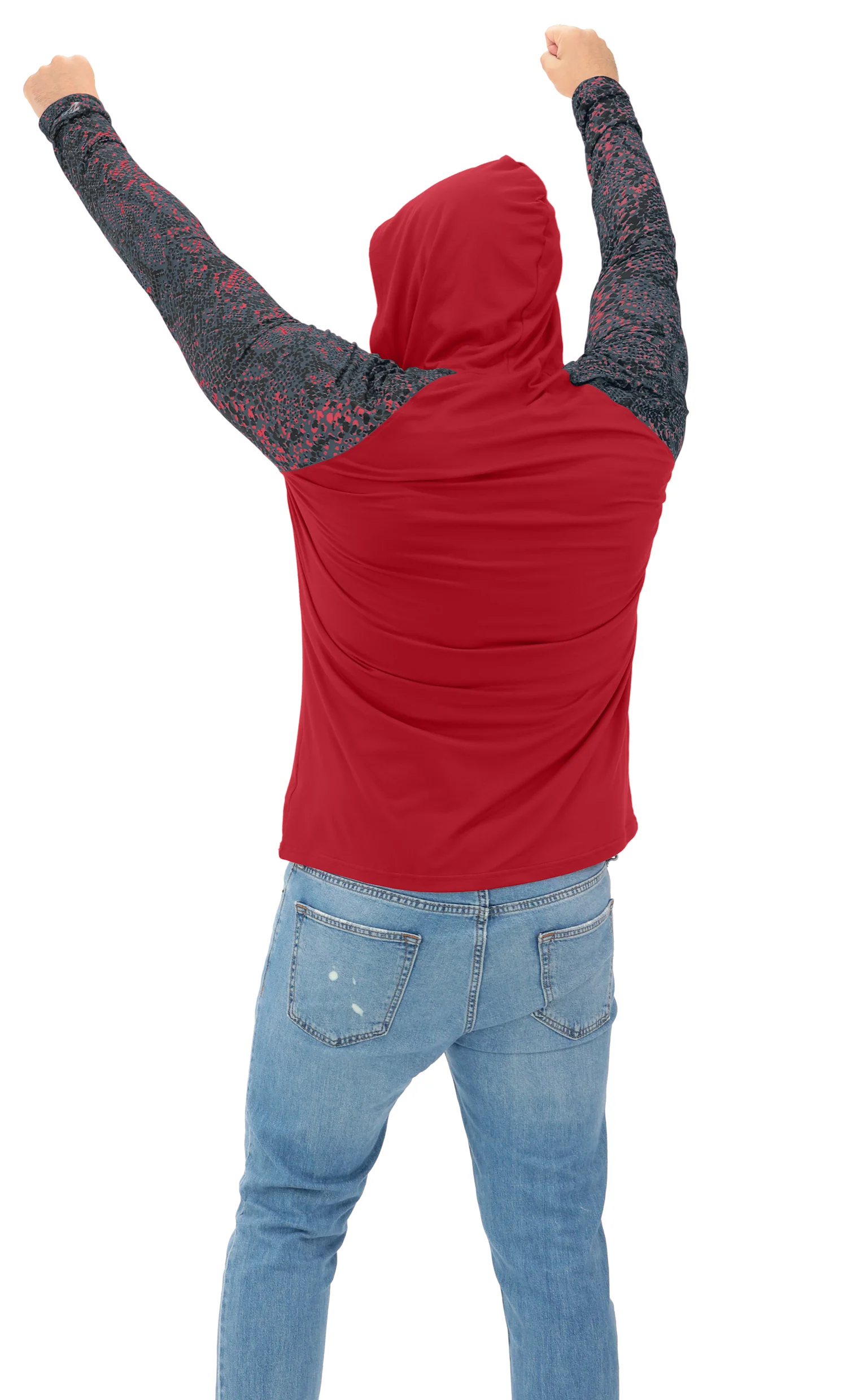 Zubaz NFL Men's Formation Post Sleeves Lightweight Hoodie, TAMPA BAY BUCCANEERS - Image 10
