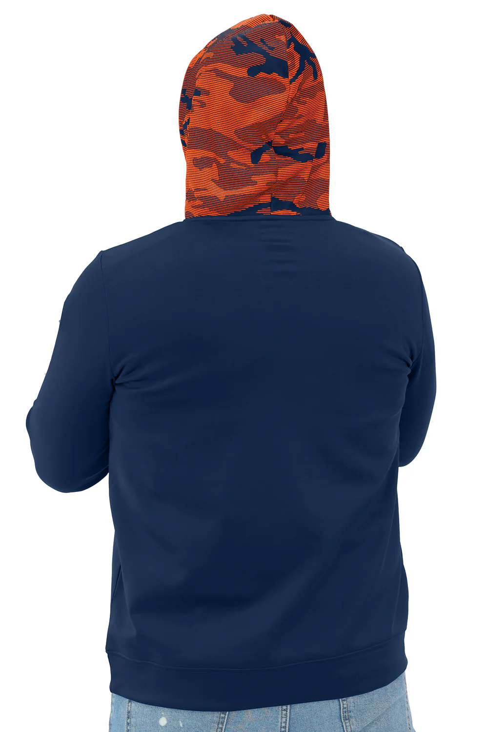 Zubaz NFL Men's Front and Sleeve Print Camo Line Hood Hoodie, CHICAGO BEARS - Image 31