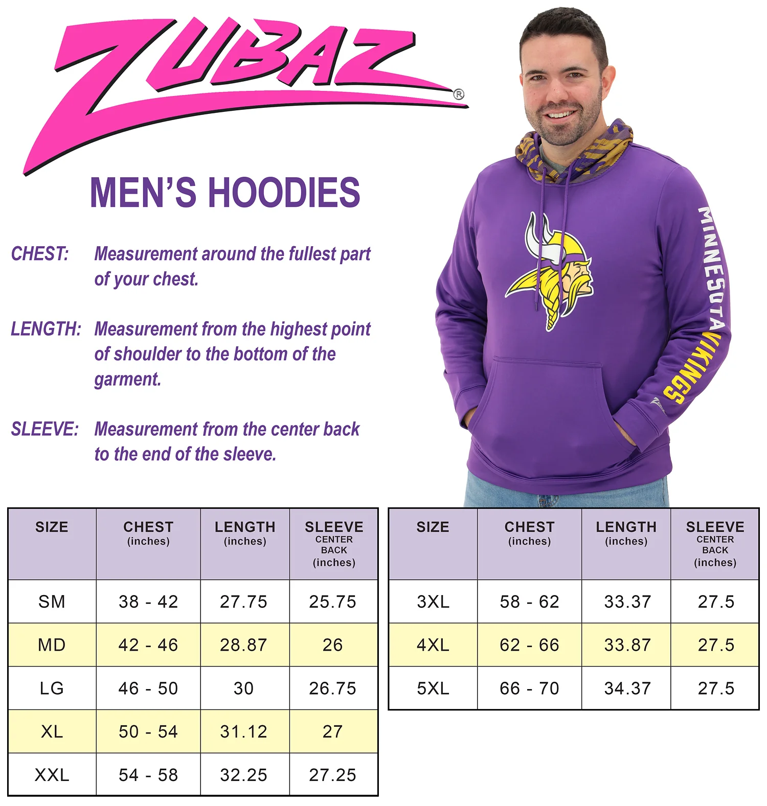 Zubaz NFL Men's Front and Sleeve Print Camo Line Hood Hoodie, GREEN BAY PACKERS - Image 33