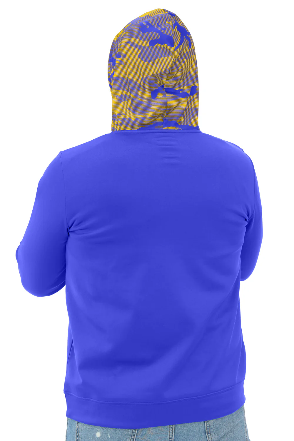 Zubaz NFL Men's Front and Sleeve Print Camo Line Hood Hoodie, LOS ANGELES RAMS - Image 23
