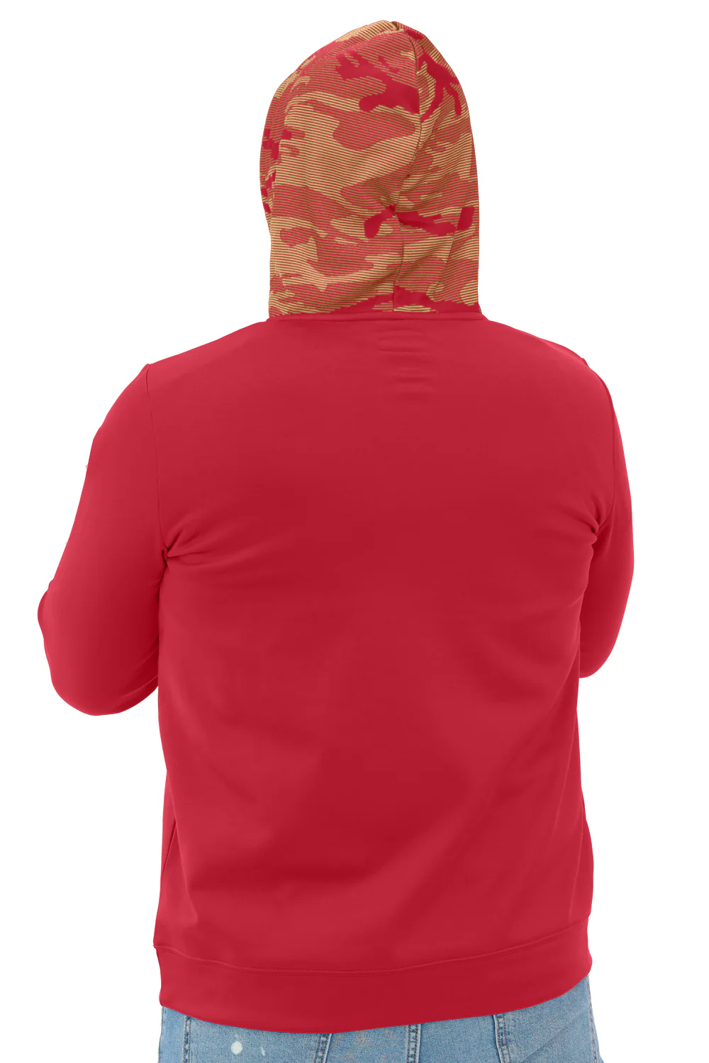 Zubaz NFL Men's Front and Sleeve Print Camo Line Hood Hoodie, SAN FRANCISCO 49ERS - Image 31