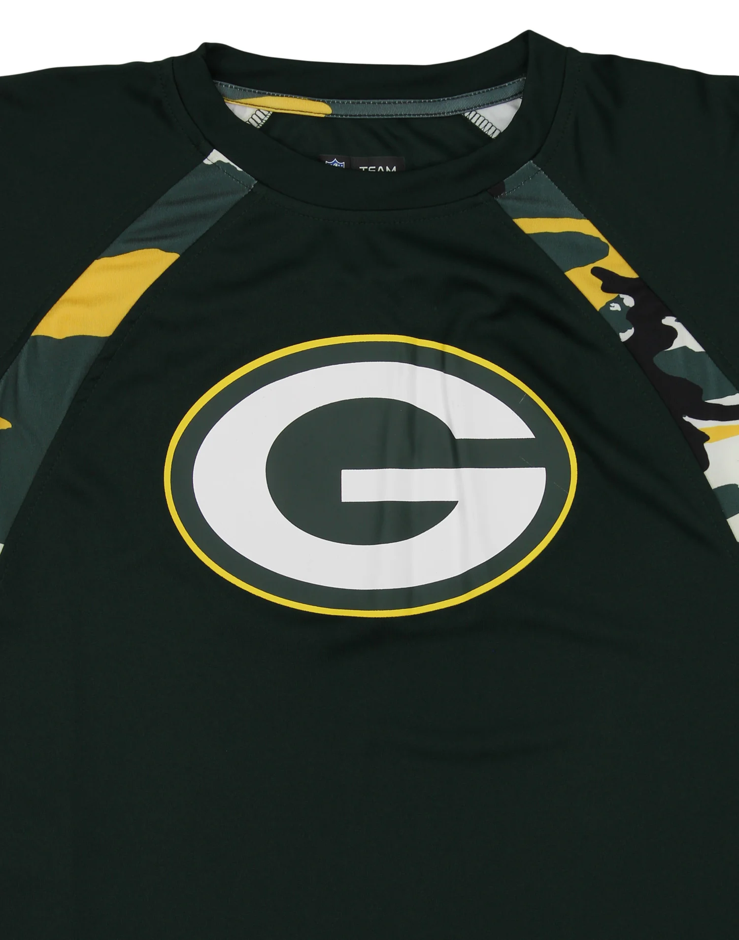 Zubaz NFL Men's Green Bay Packers Camo Solid T-Shirt - Image 2